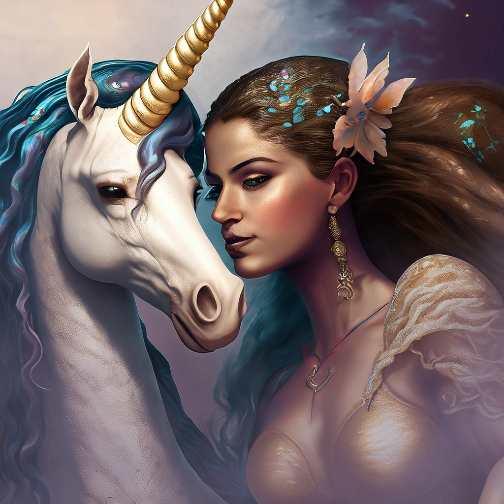 Adobe Firefly - A Mermaid and Her Unicorn
