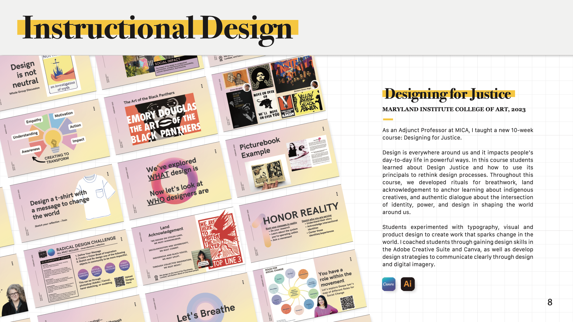 Hailey Jordan Design Justice, MICA