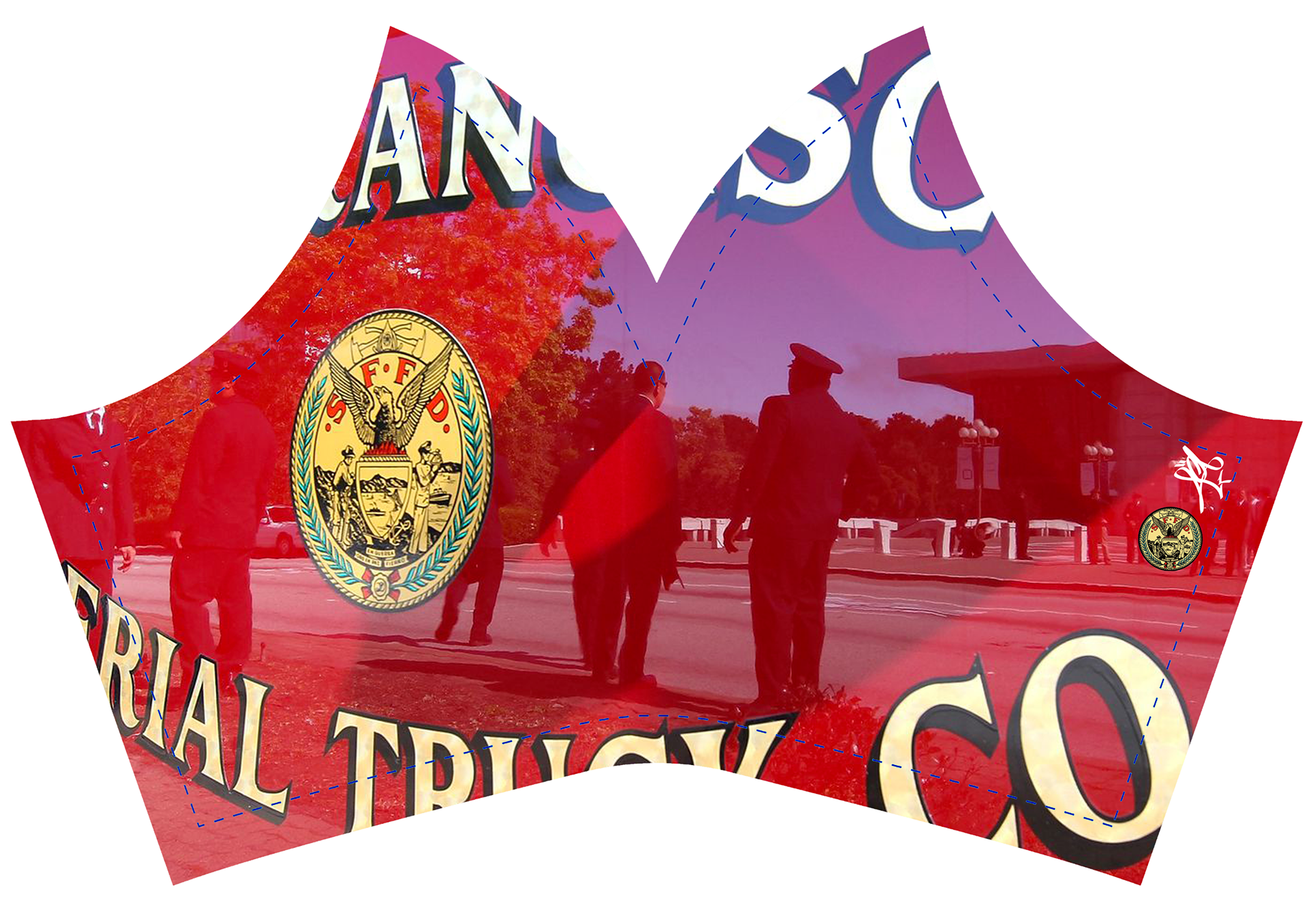 SFFD Corona Face Mask - Reflection