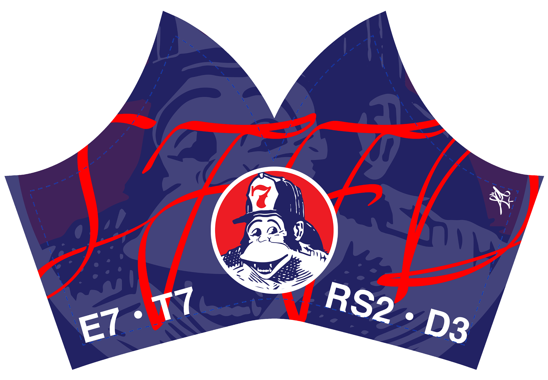 SFFD Corona Face Mask - Ghost Image Ben Davis - Station 7