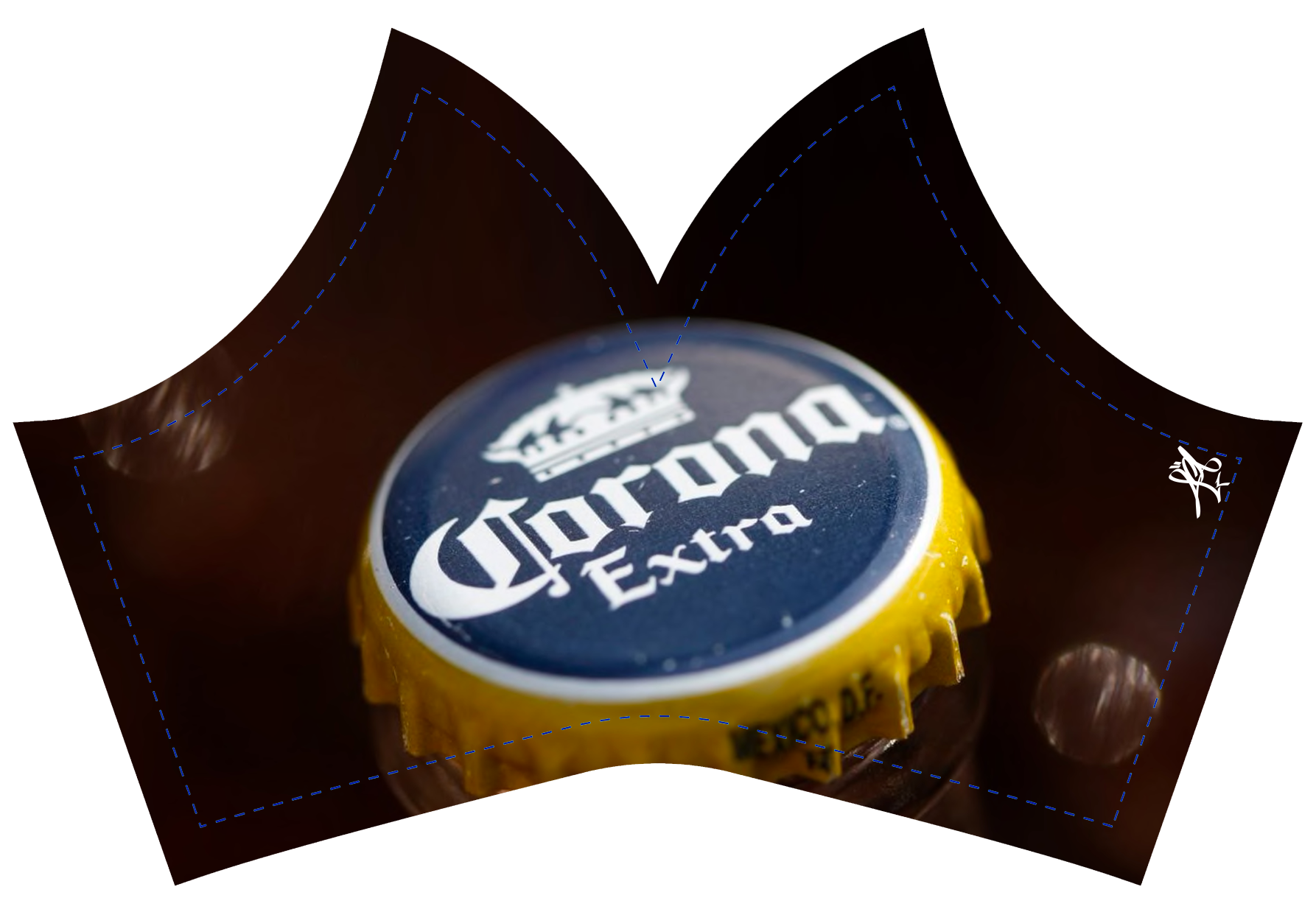 Corona Face Mask - Beer top.