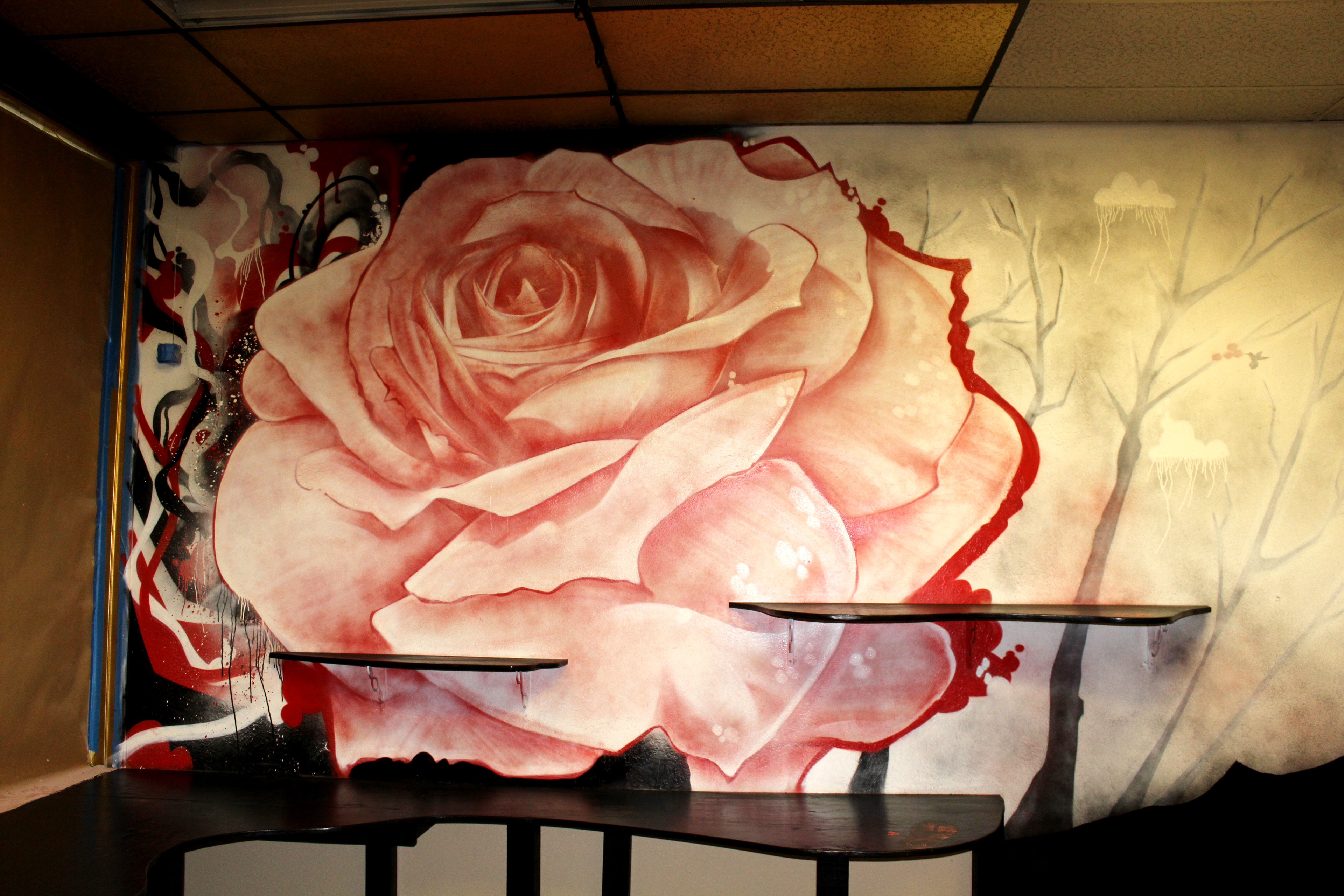 One of the last images on this project with a rose piece...
