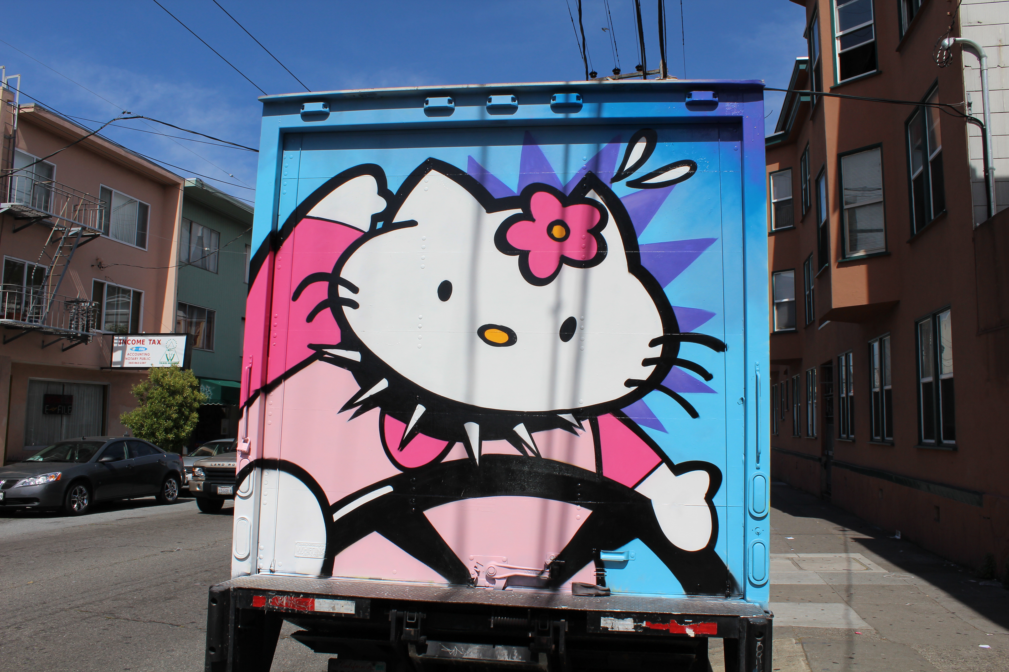 Hello Kitty S&M Truck in the Mission District.