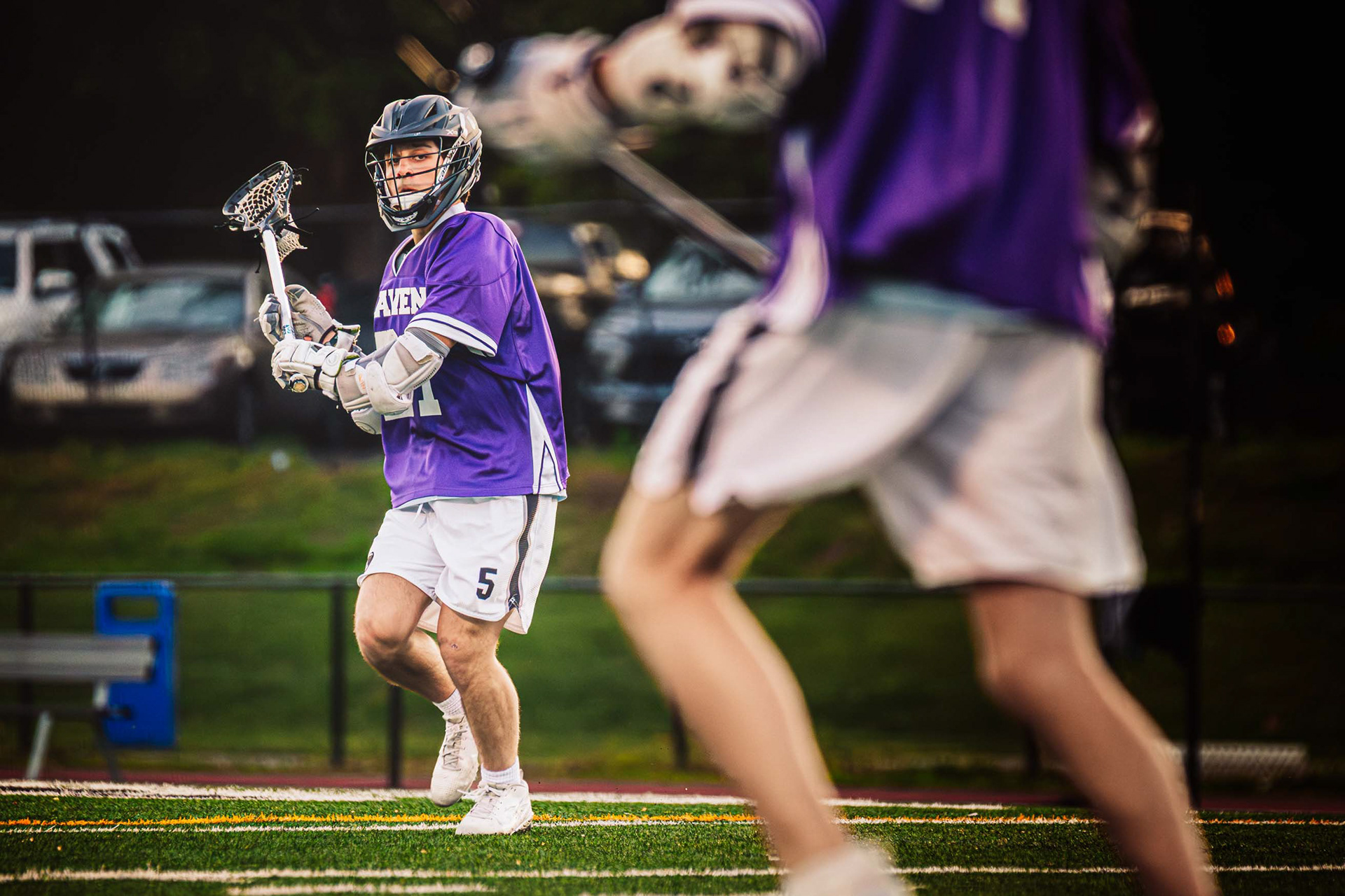 Sophomore midfielder Andrew Selverien looks to pass the ball to a teammate, a feat that proved difficult against the solid Ridley defense.