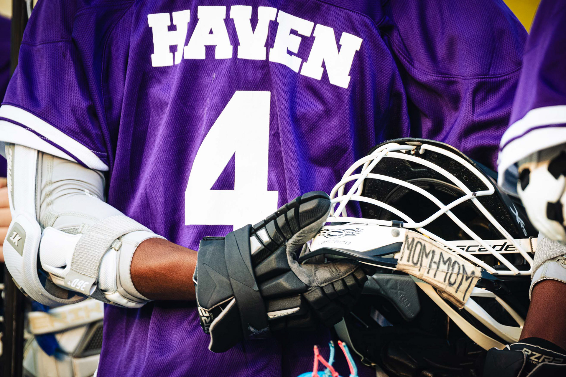 Senior Jordan Alexander sports purple for Hope for Hallie Night.