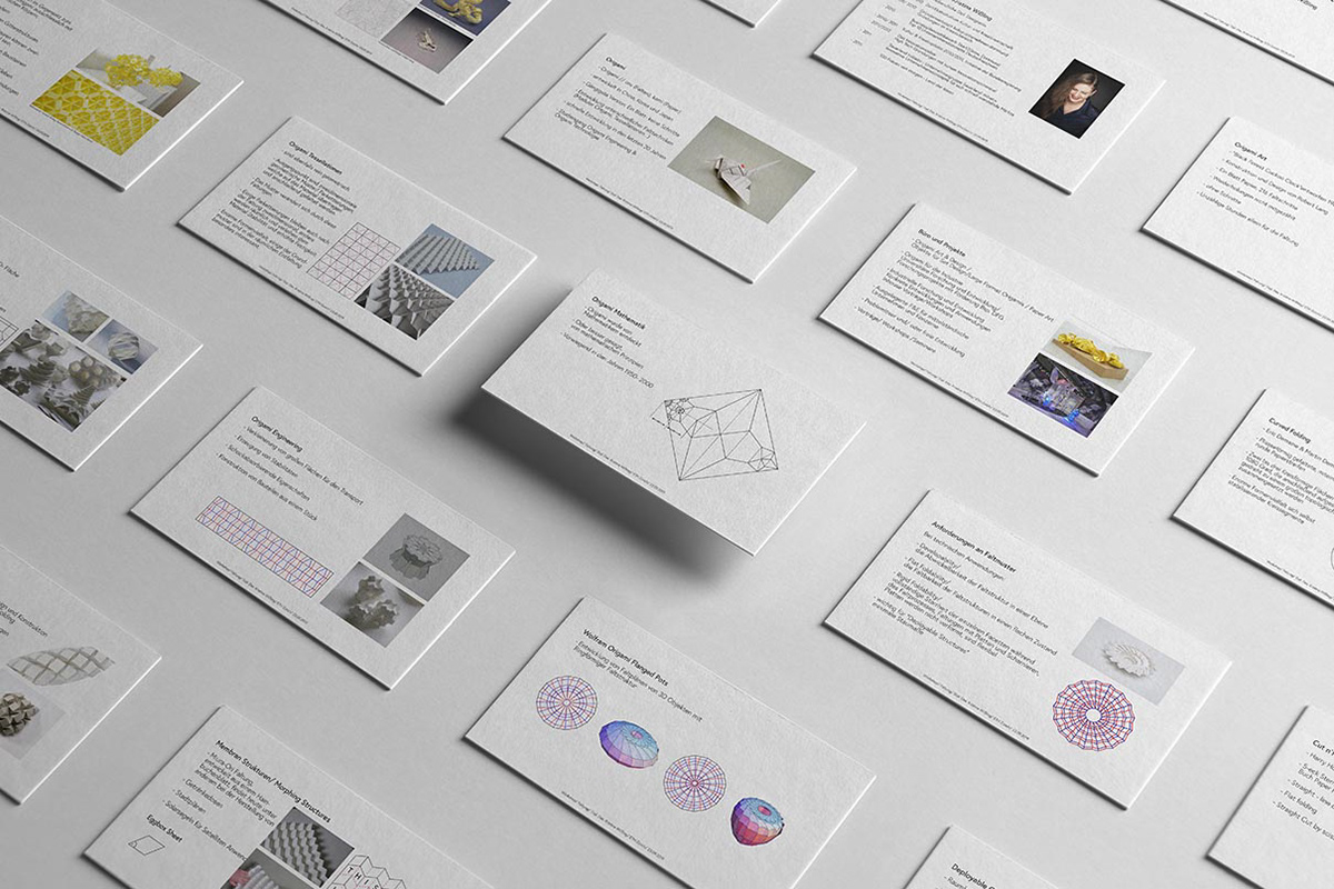 Präsentationsfolien Vortrag Kristina Wissling über Origami Engineering, Falttechniken in Kunst, Design und Wissenschaft