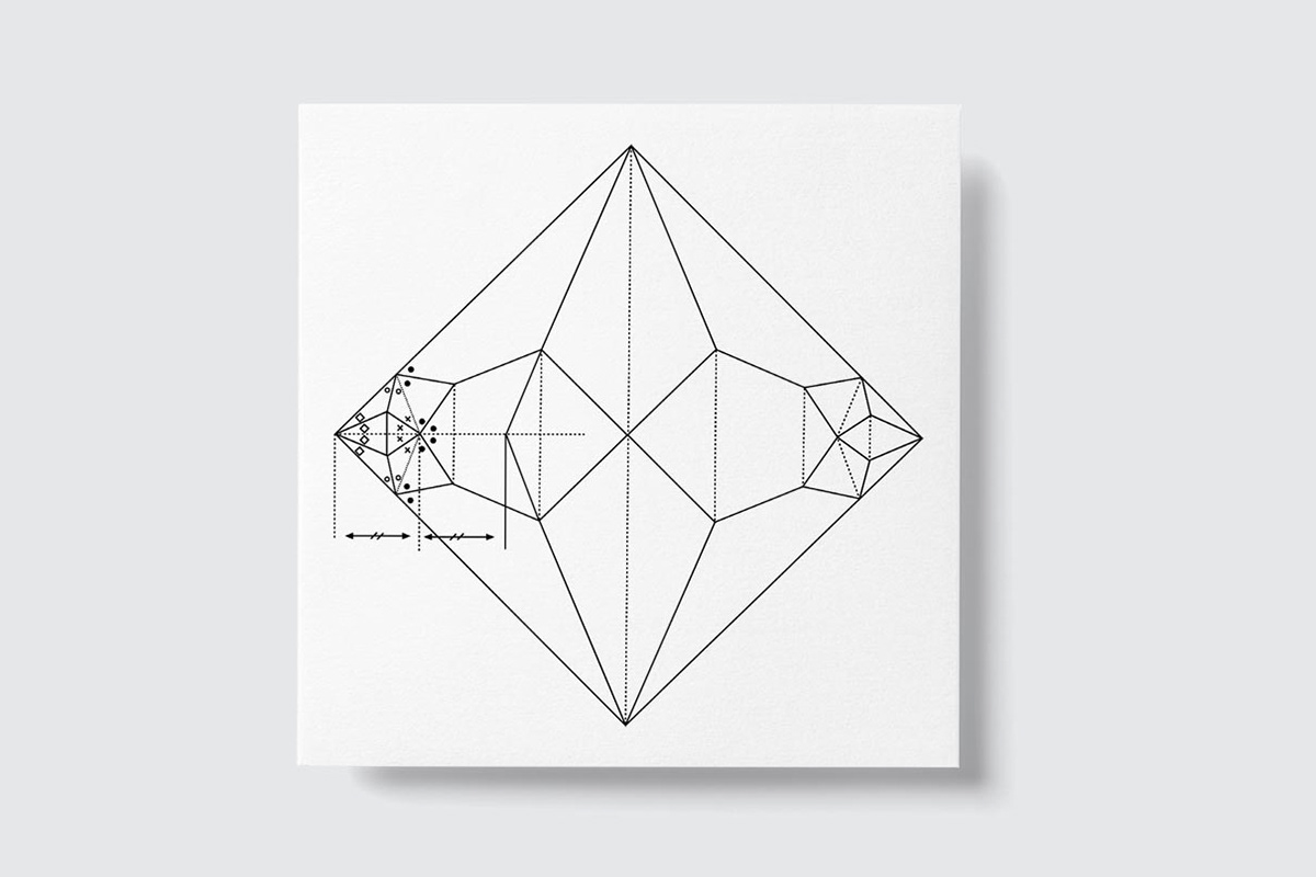 Faltplan eines traditionellen Origami Kranichs