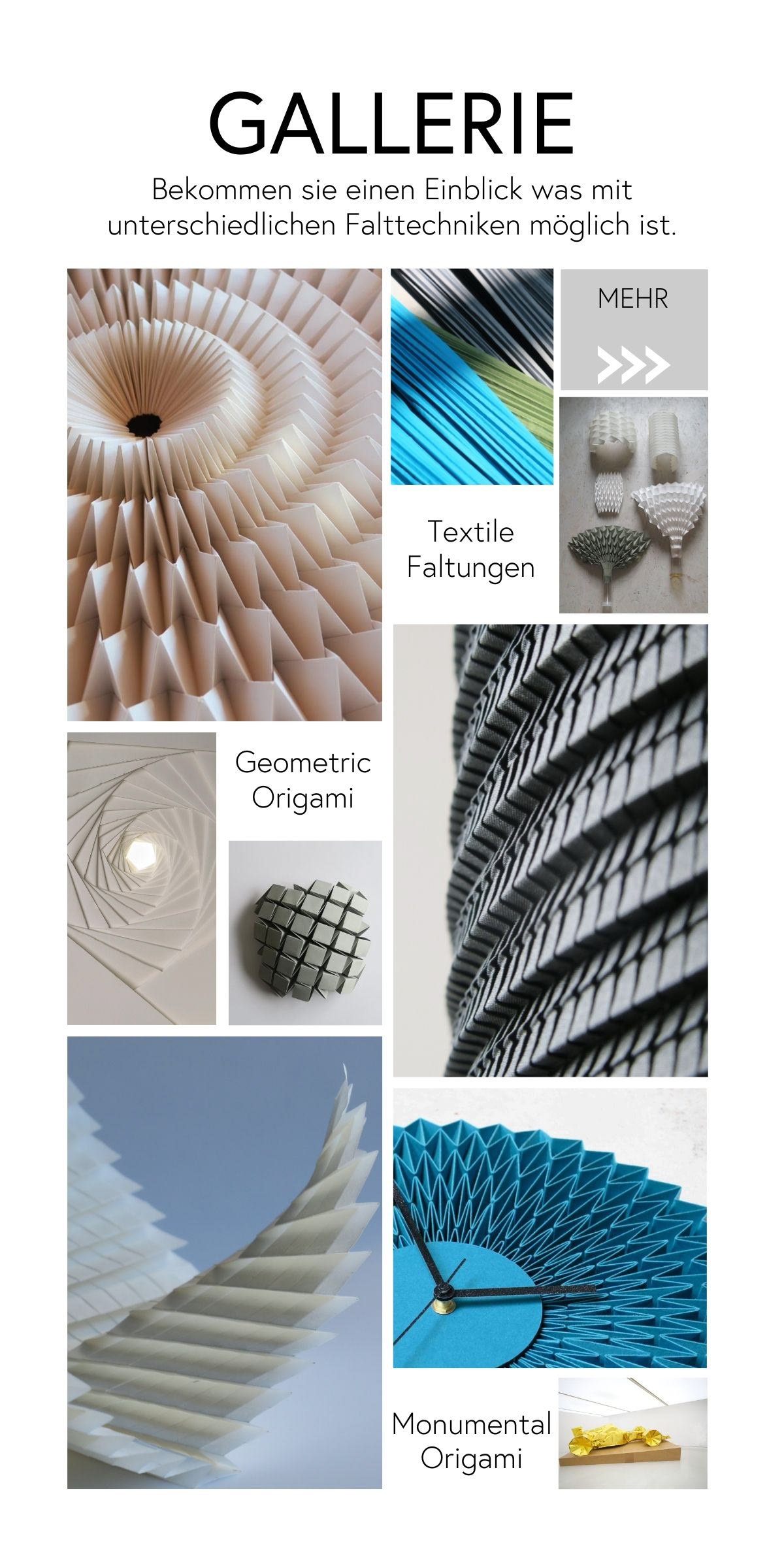 Gallerie Newsletter Origami Digital