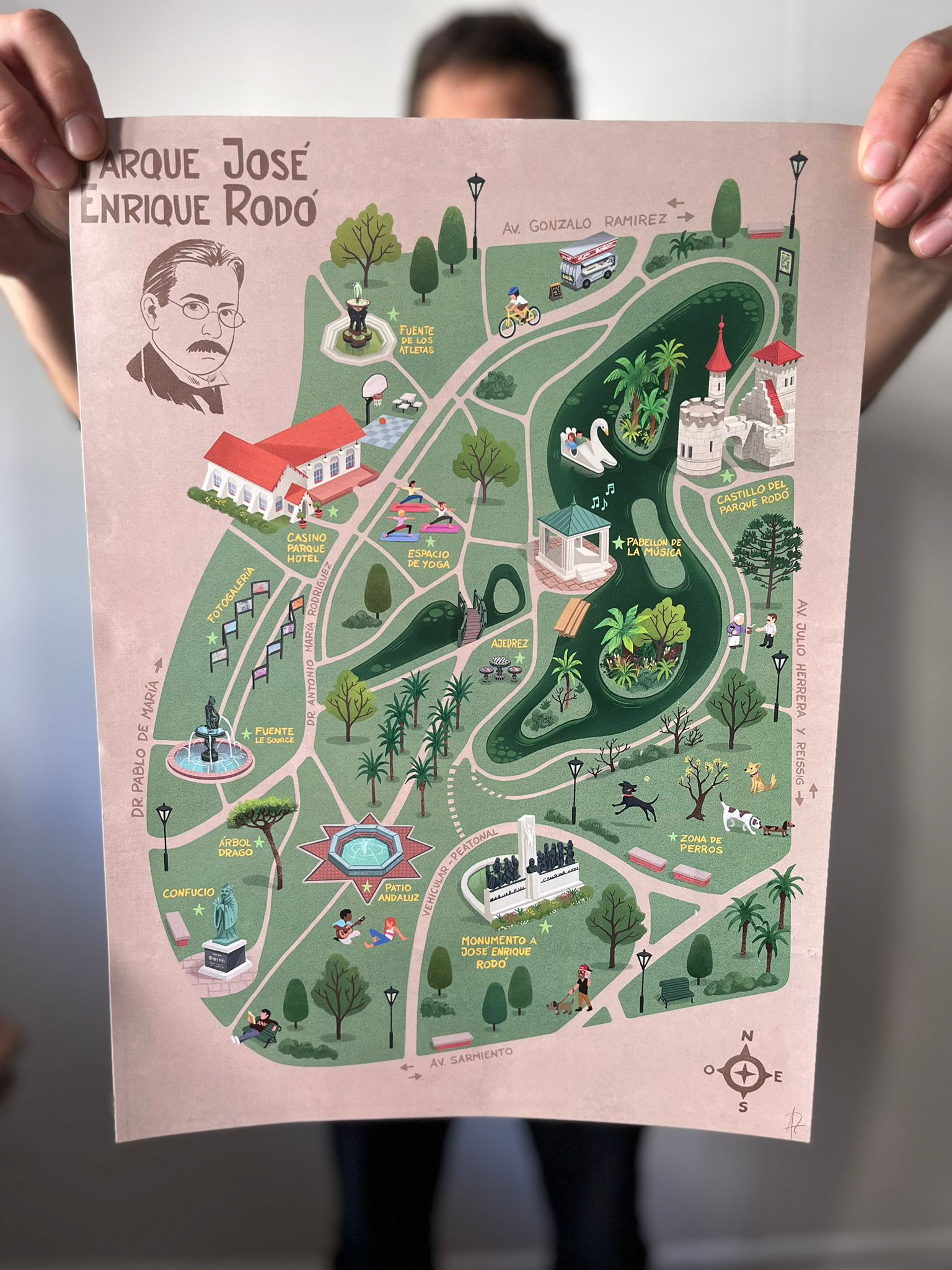 Mapa Parque Rodó