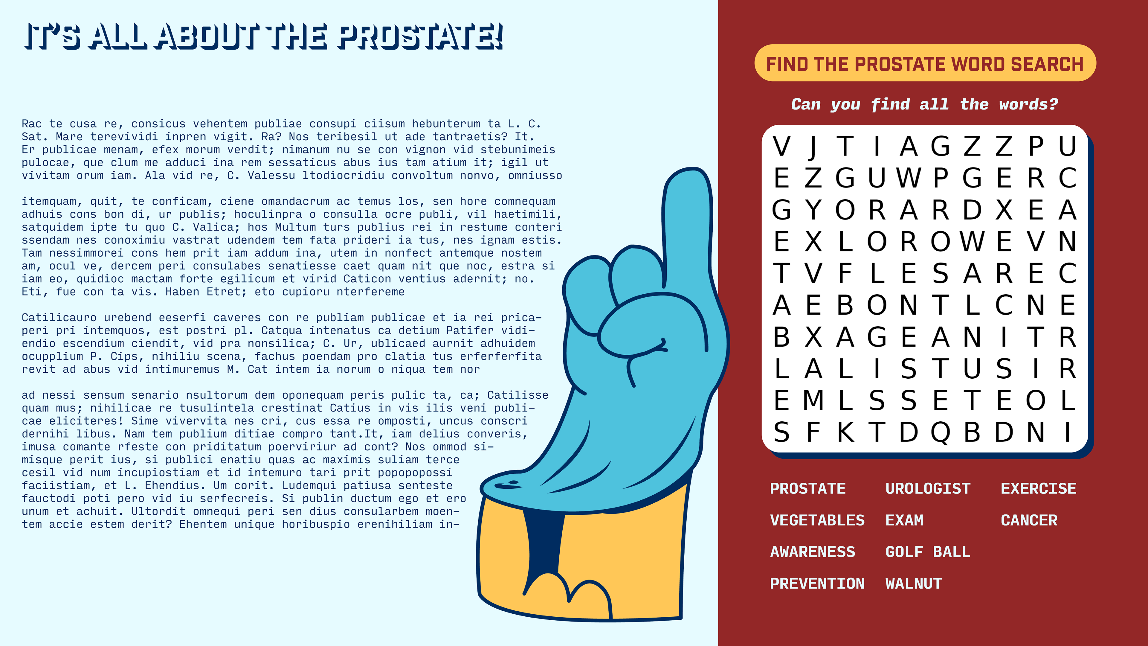 Word Search Activity Page