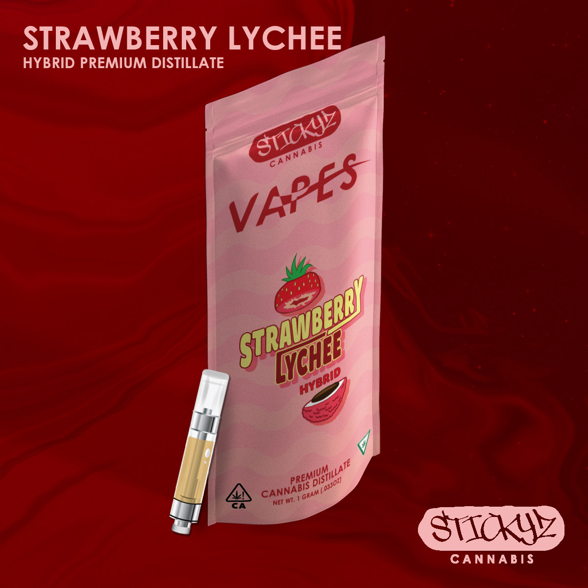 Strawberry Lychee Vape Cartridge