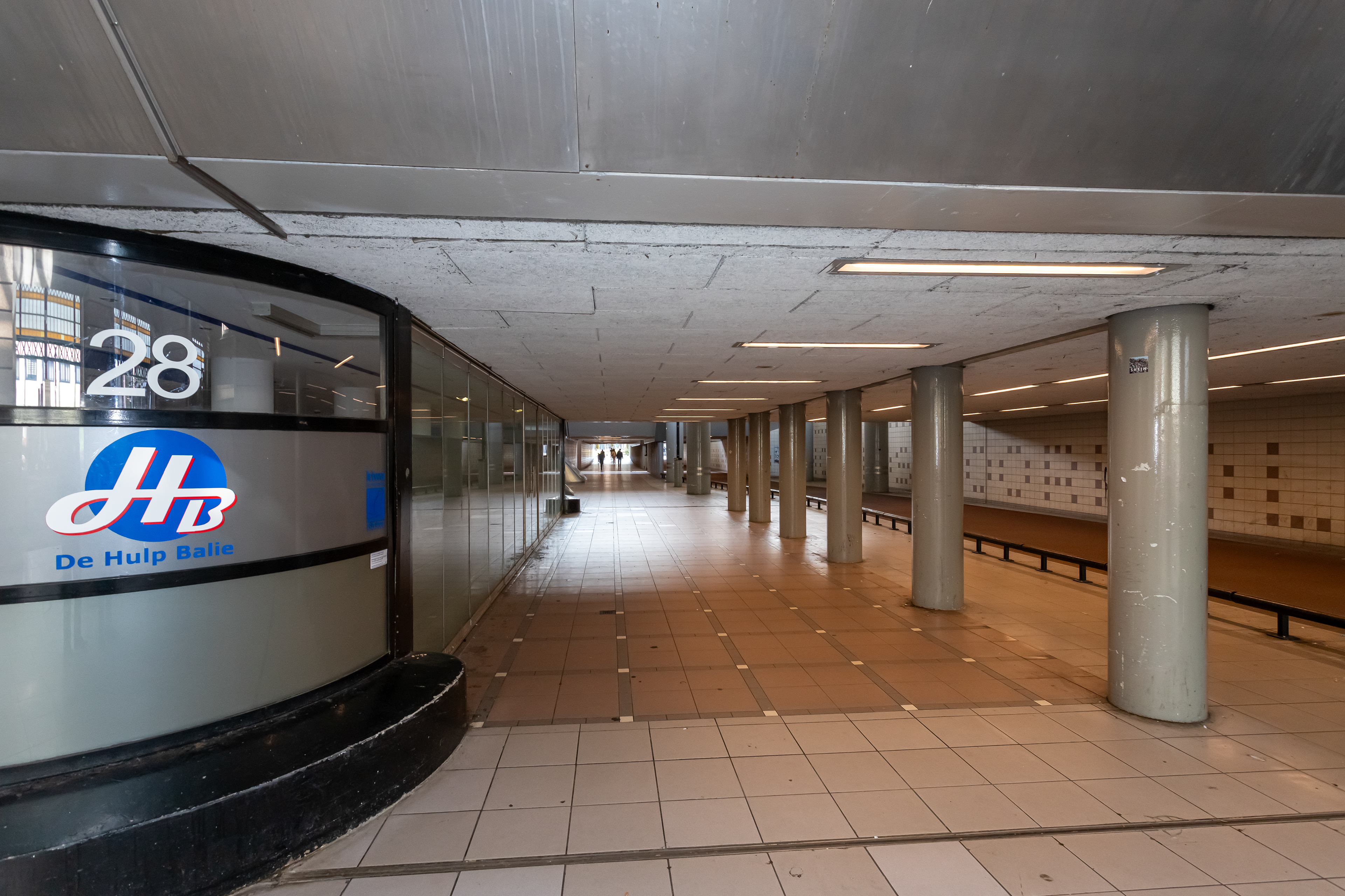 Tunnel nabij Stationsplein Den Haag