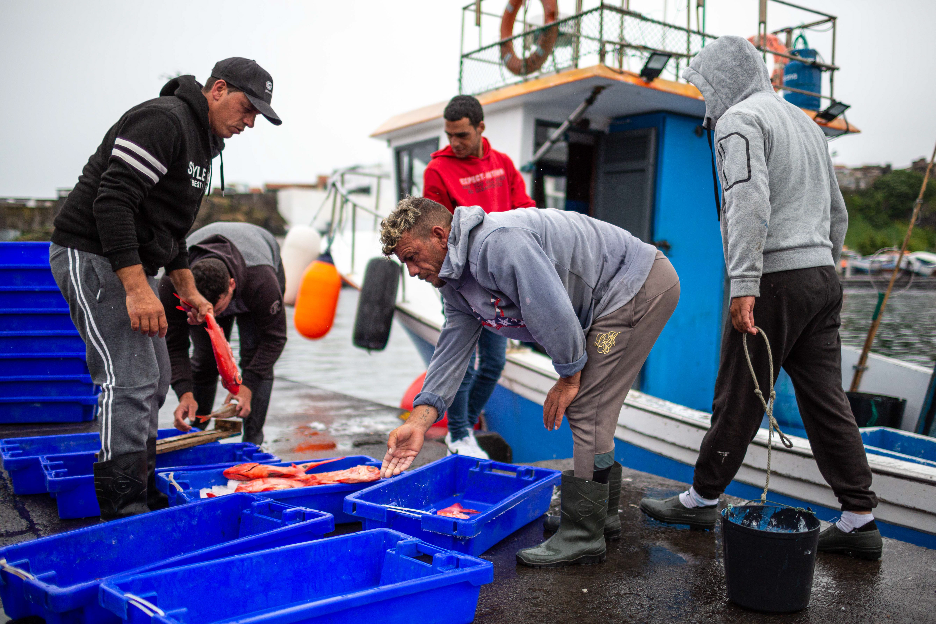 Retrato de pescadores. Ribeira Grande, Junho 2023
