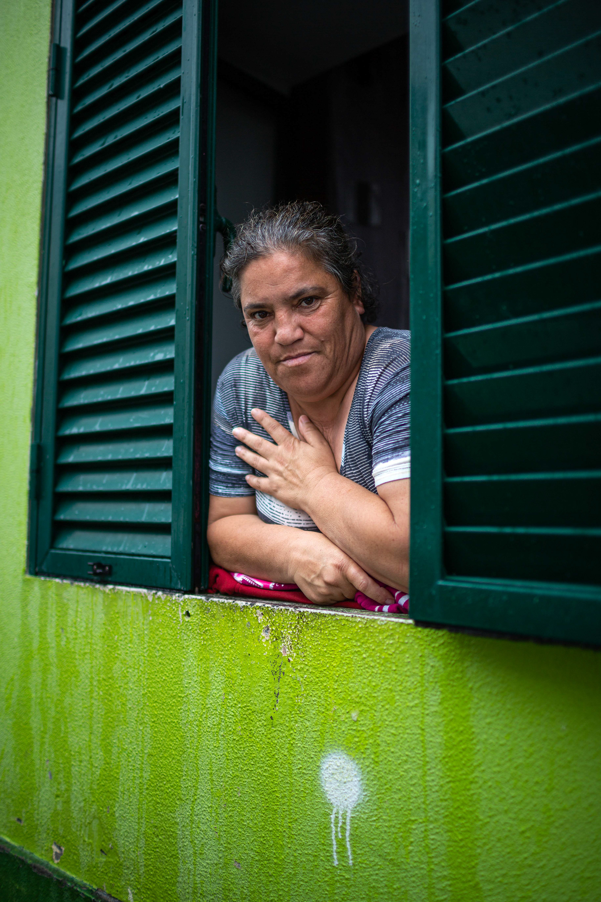 Elisabete Andrade.  "Eles falaram mal, não foi bem, de Rabo de Peixe. Fomos difamados pela boca deles”. Ribeira Grande, Junho 2023