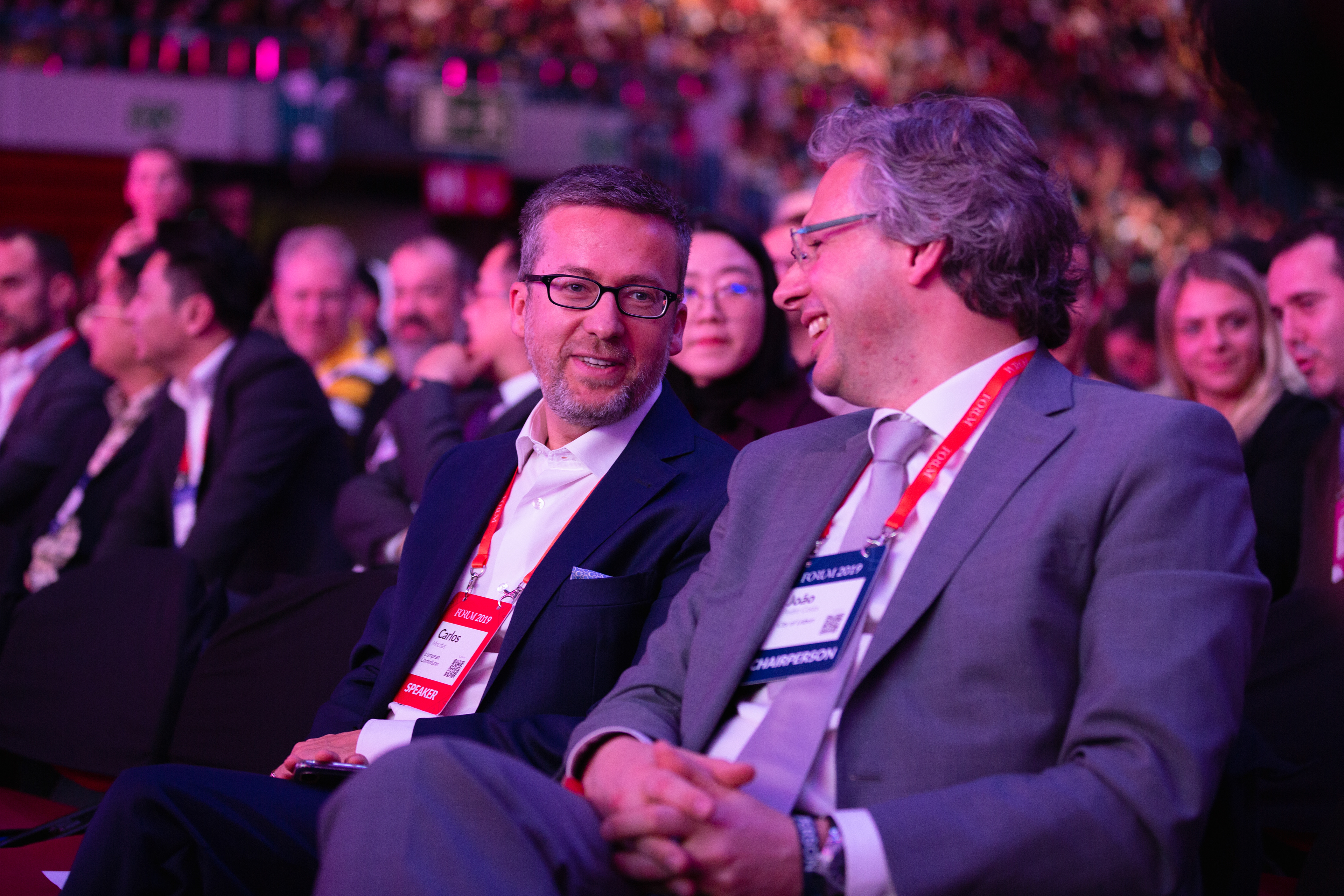 European commissioner Carlos Moedas attends the opening ceremony