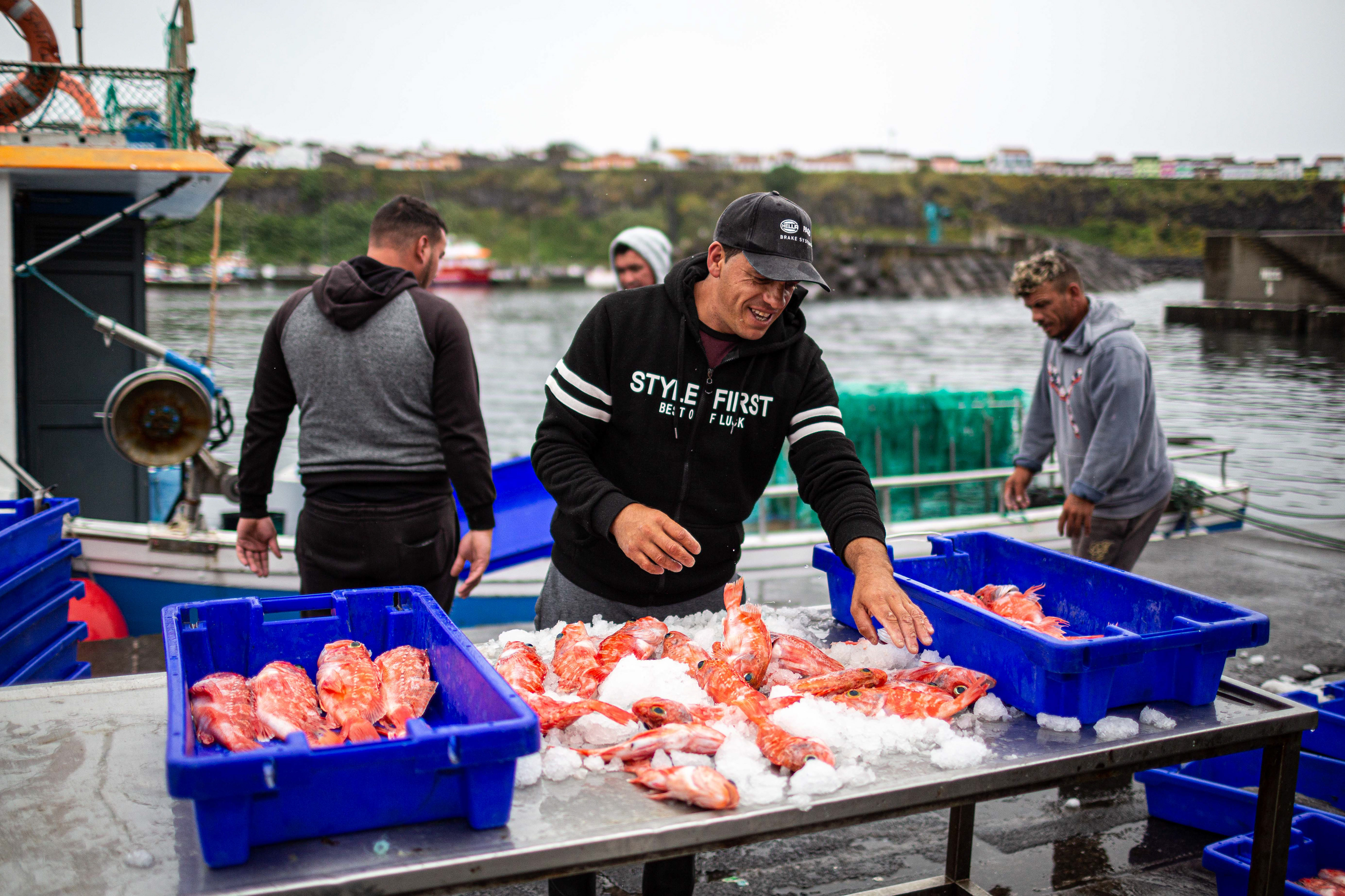 Retrato de pescadores. Ribeira Grande, Junho 2023