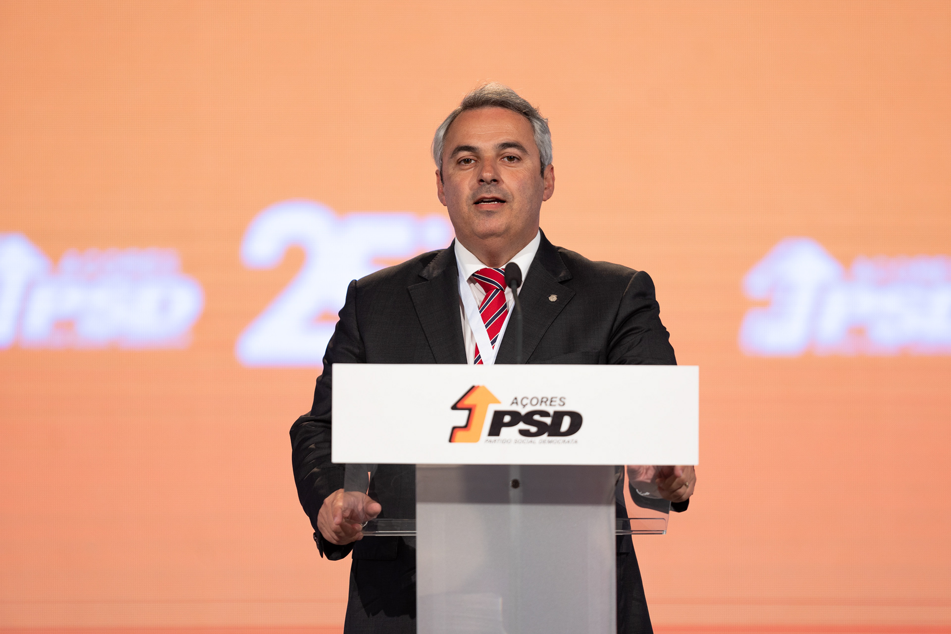 Pedro Nascimento Cabral, Presidente da Câmara Municipal de Ponta Delgada, faz intervenção de abertura do congresso que se realizou no concelho