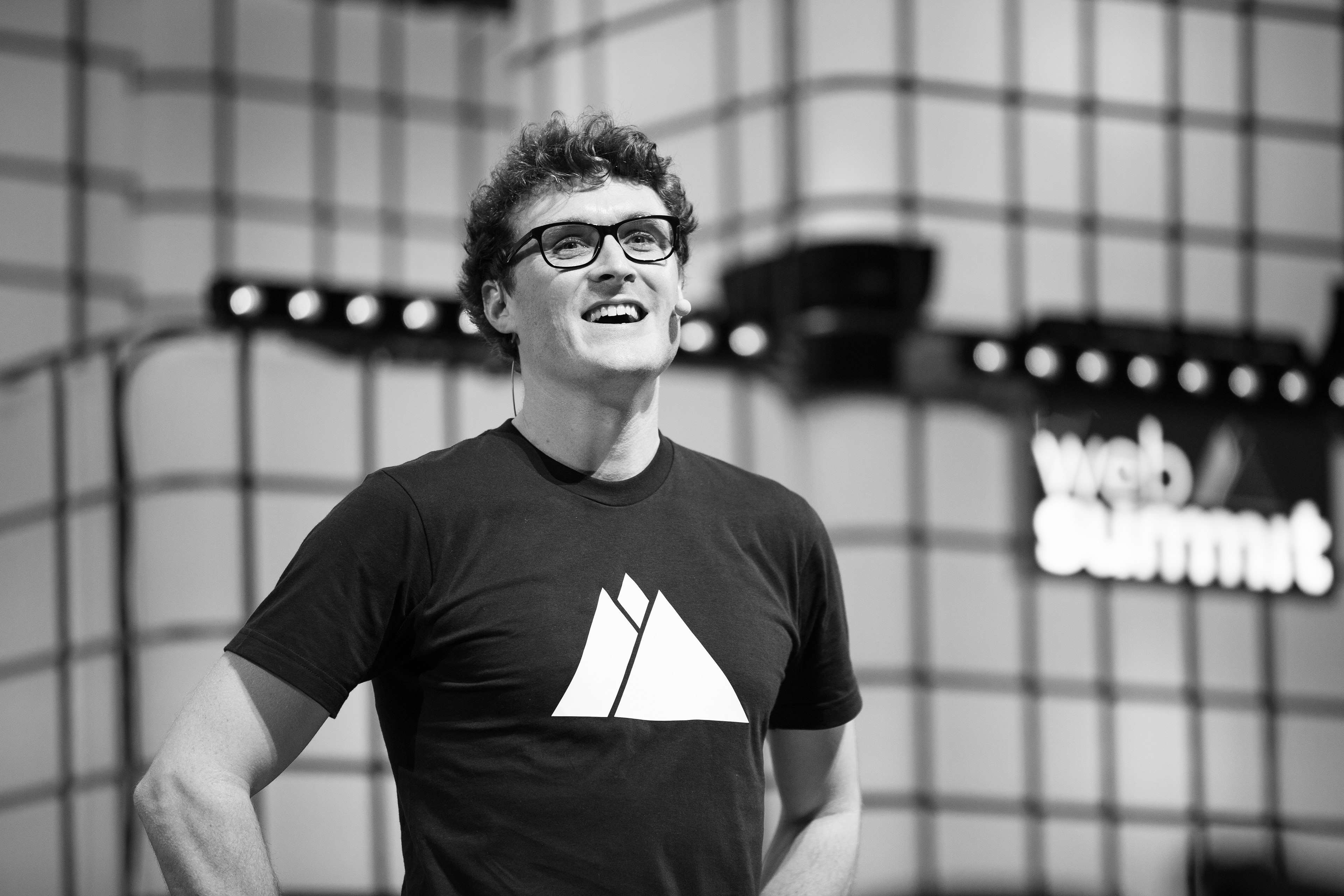 Paddy Cosgrave, the founder of Web Summit speaks at the opening ceremony