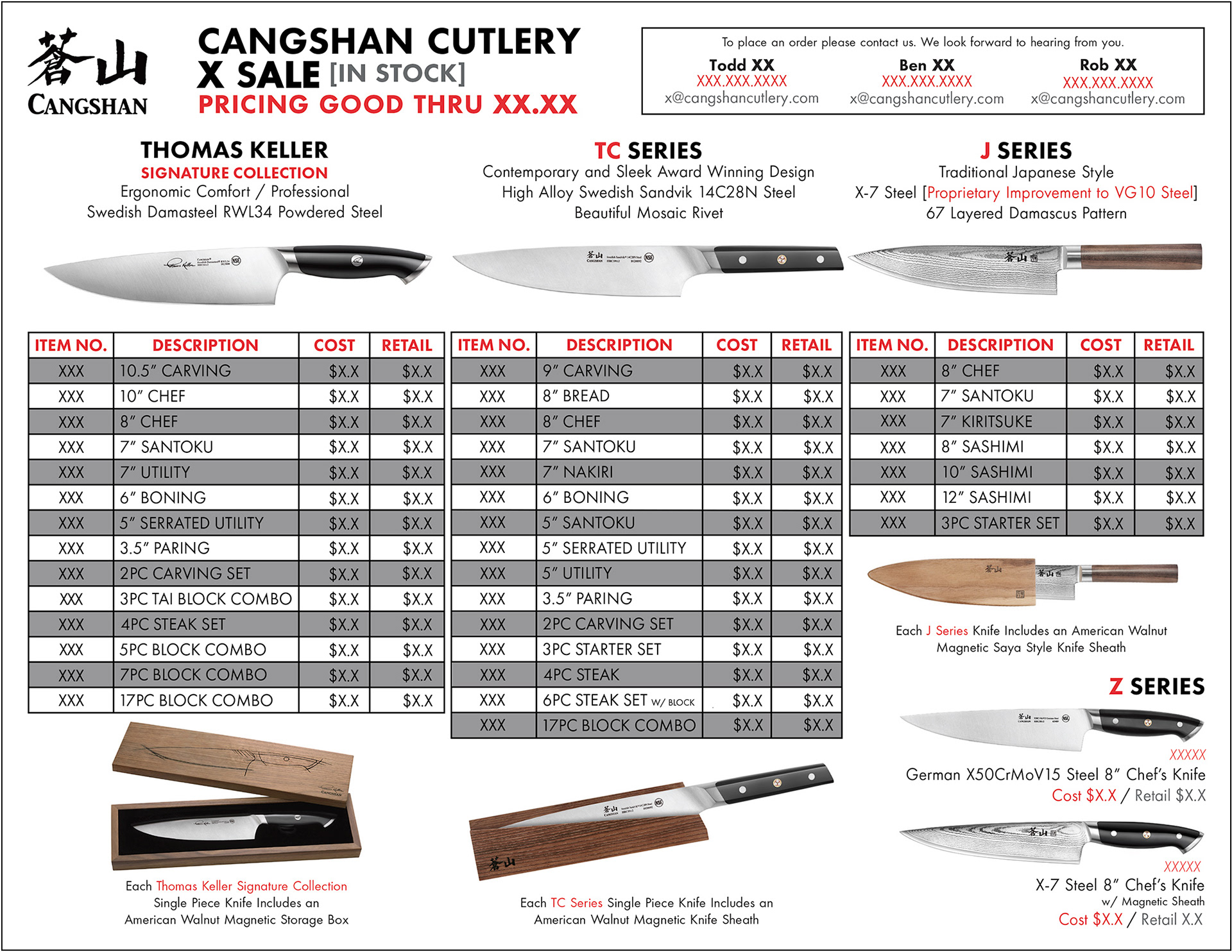 cangshan sales sheet