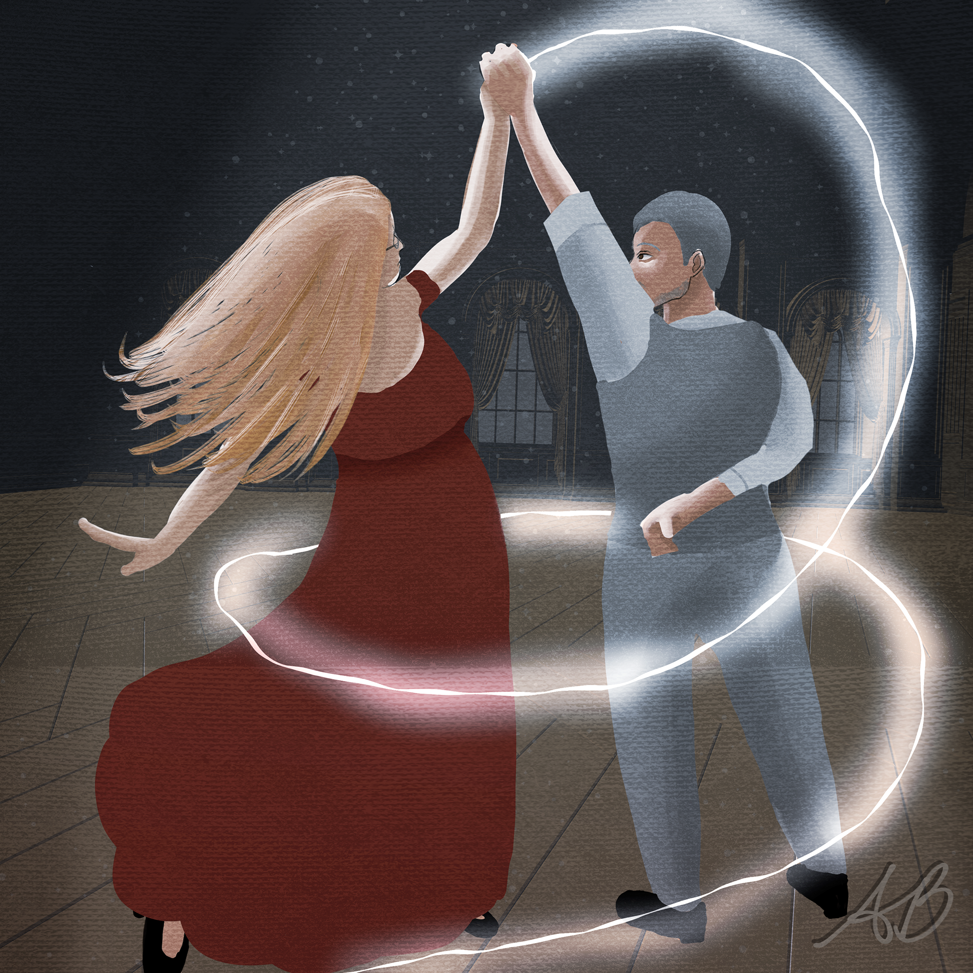 An illustration of my close friend’s parents to thank them