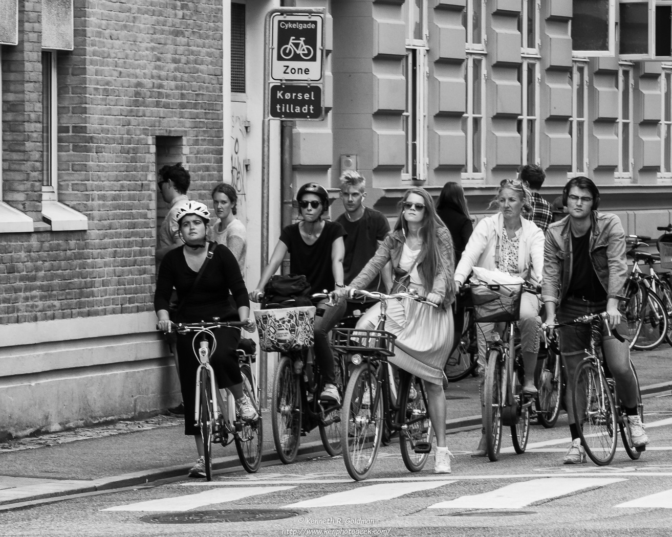 Aarhus - Very Bored looking Bicyclists