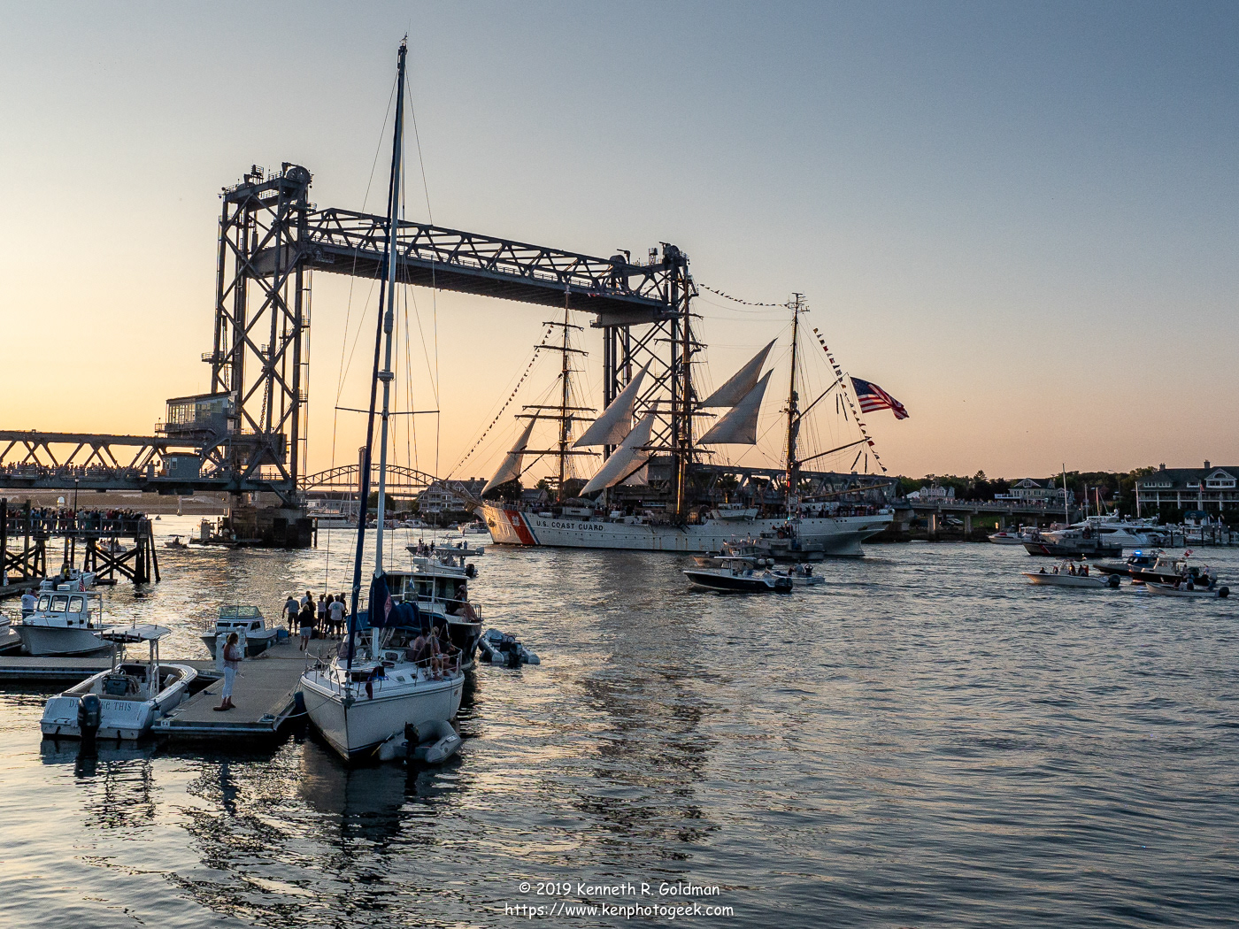 USCGG Eagle Arriving in Portsmouth
