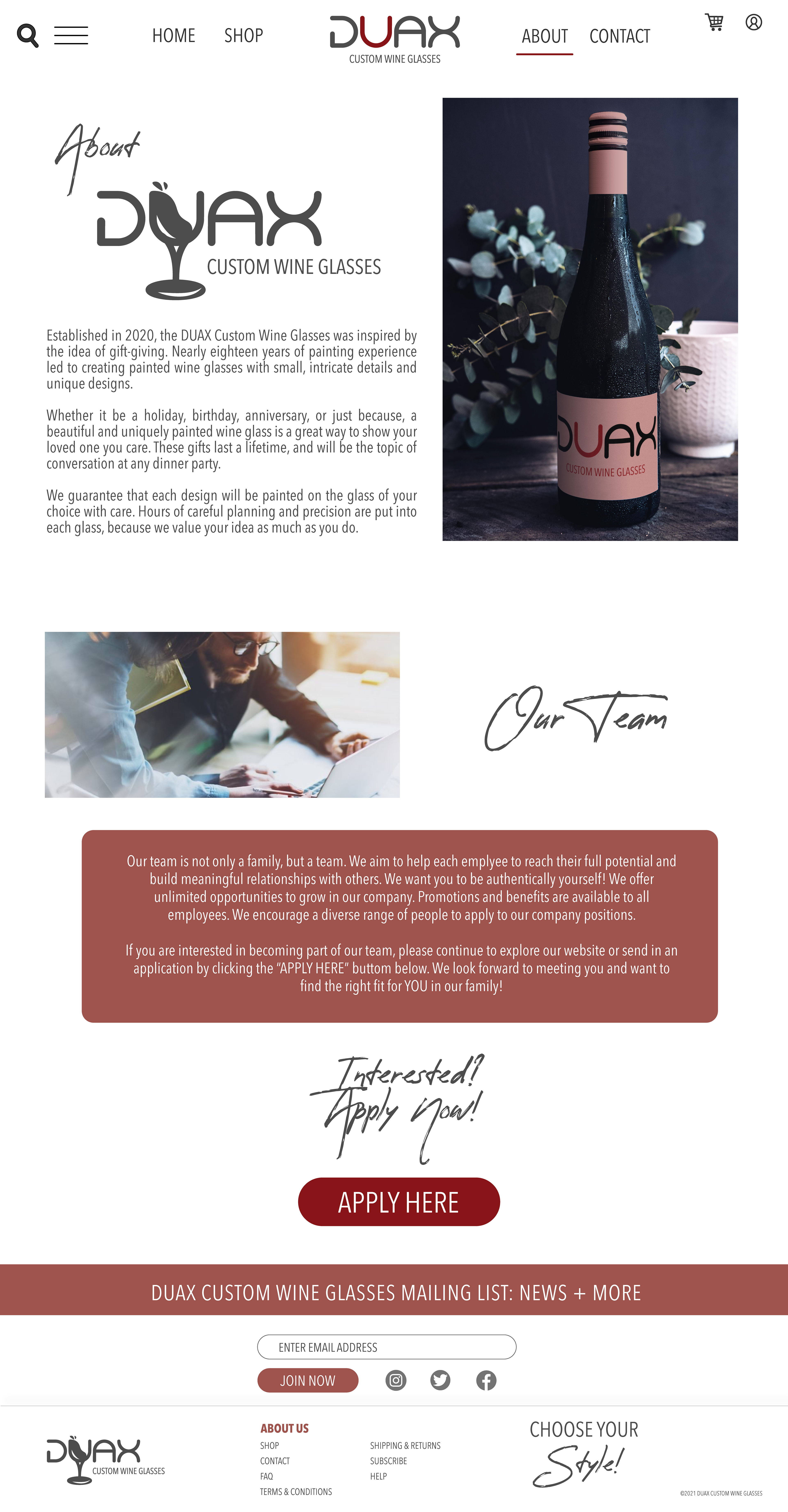 Website About Page