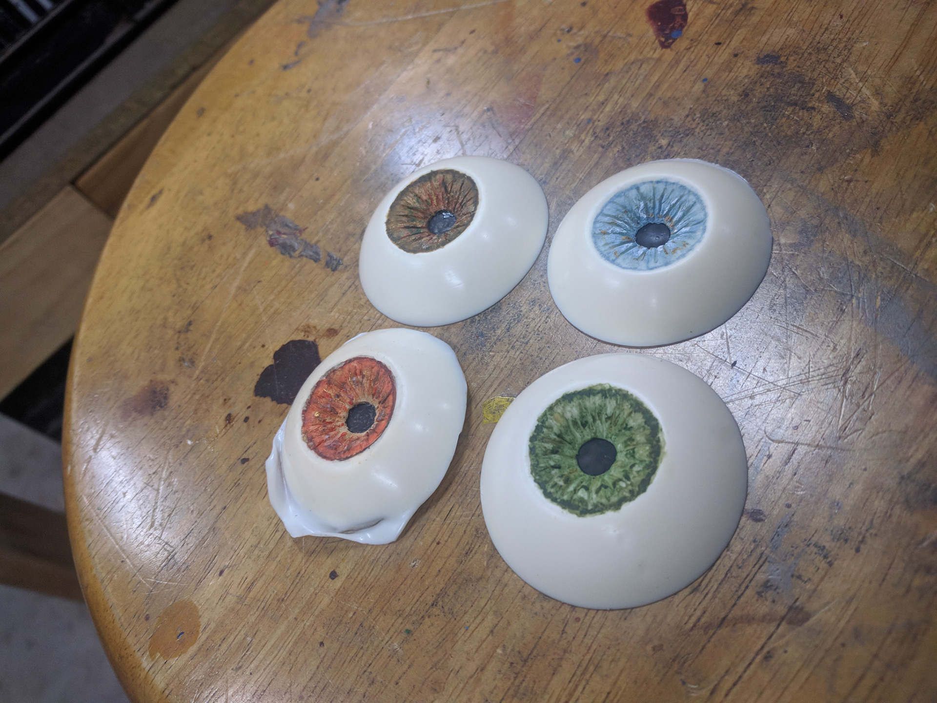 Eye paint tests