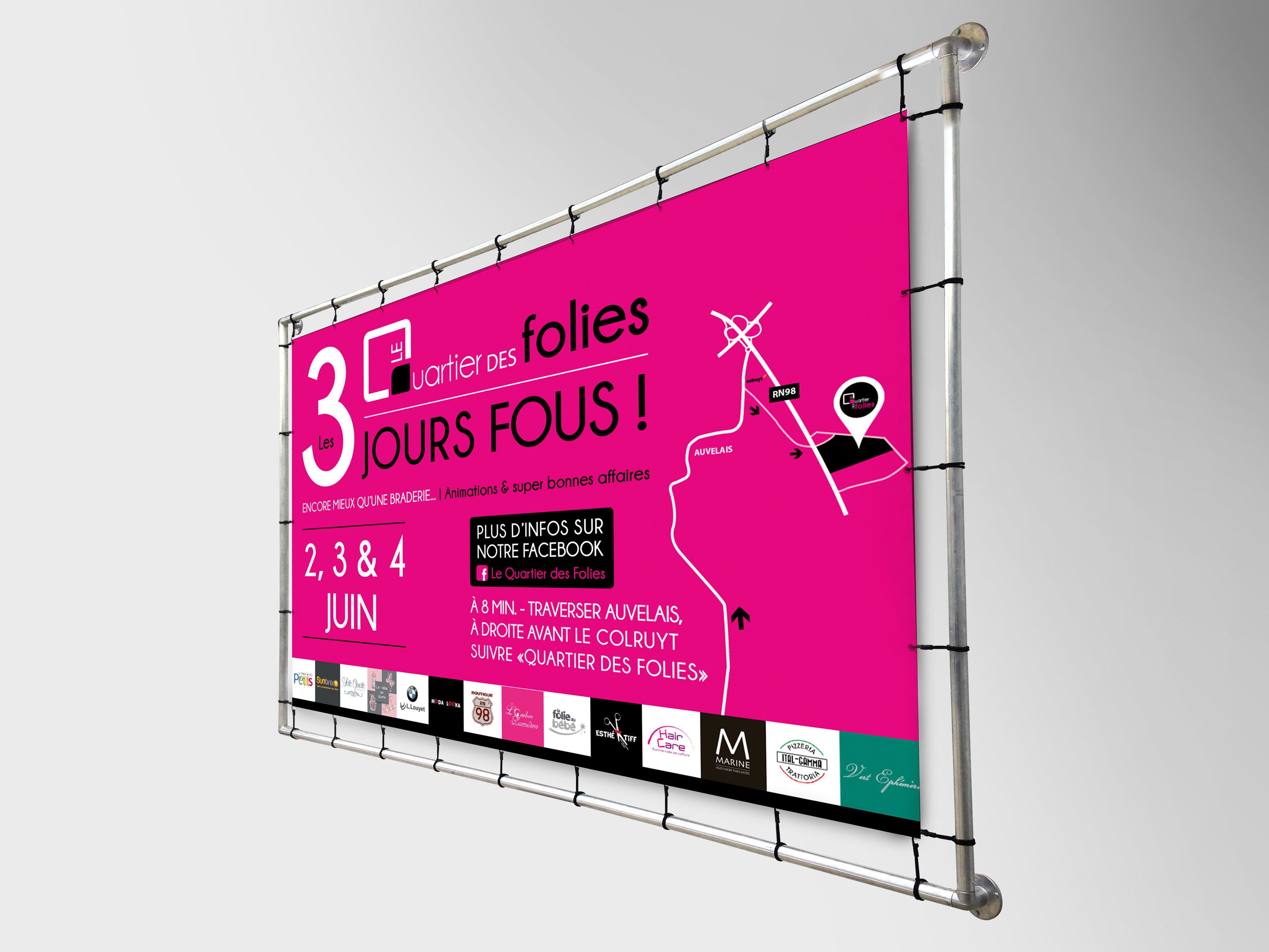Création de bâche publicitaire