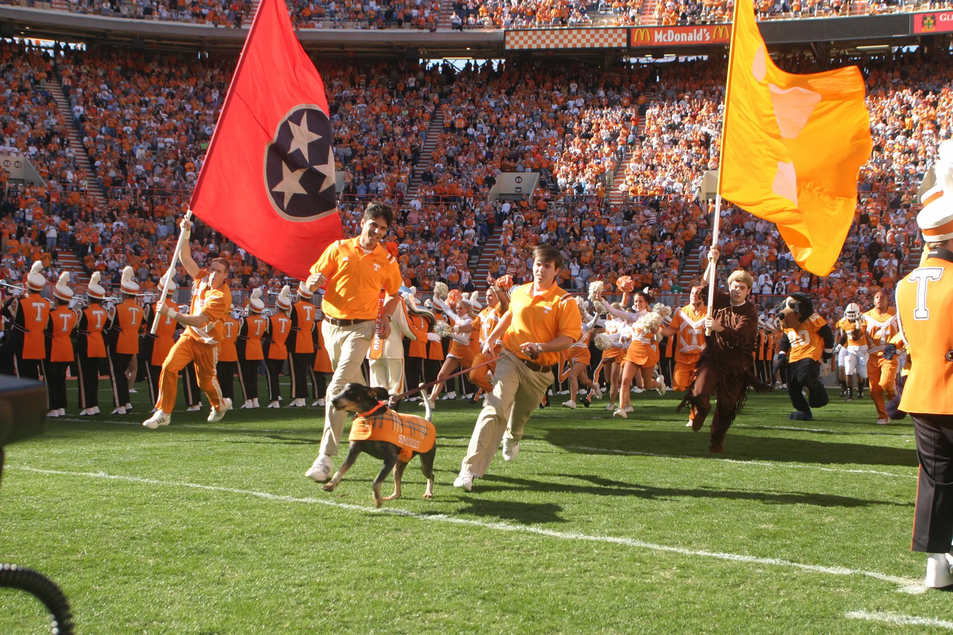 Running through the "T"