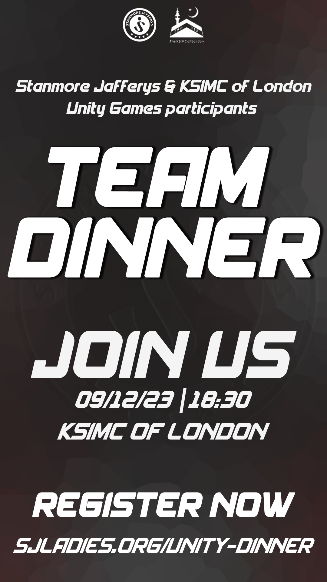 Invitation post for stories and WhatsApp for participants dinner