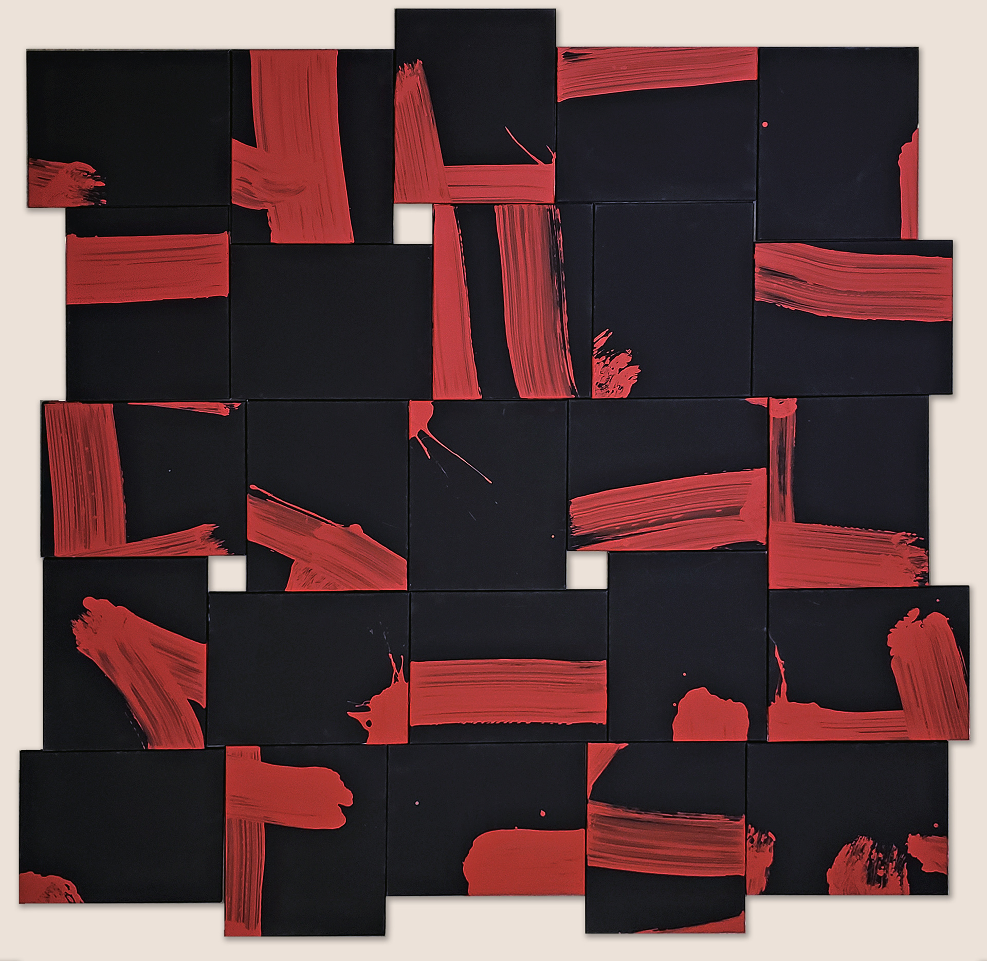 Piece of Artist #1, 2021. Acrylic on canvas, 96 x 96 inches.