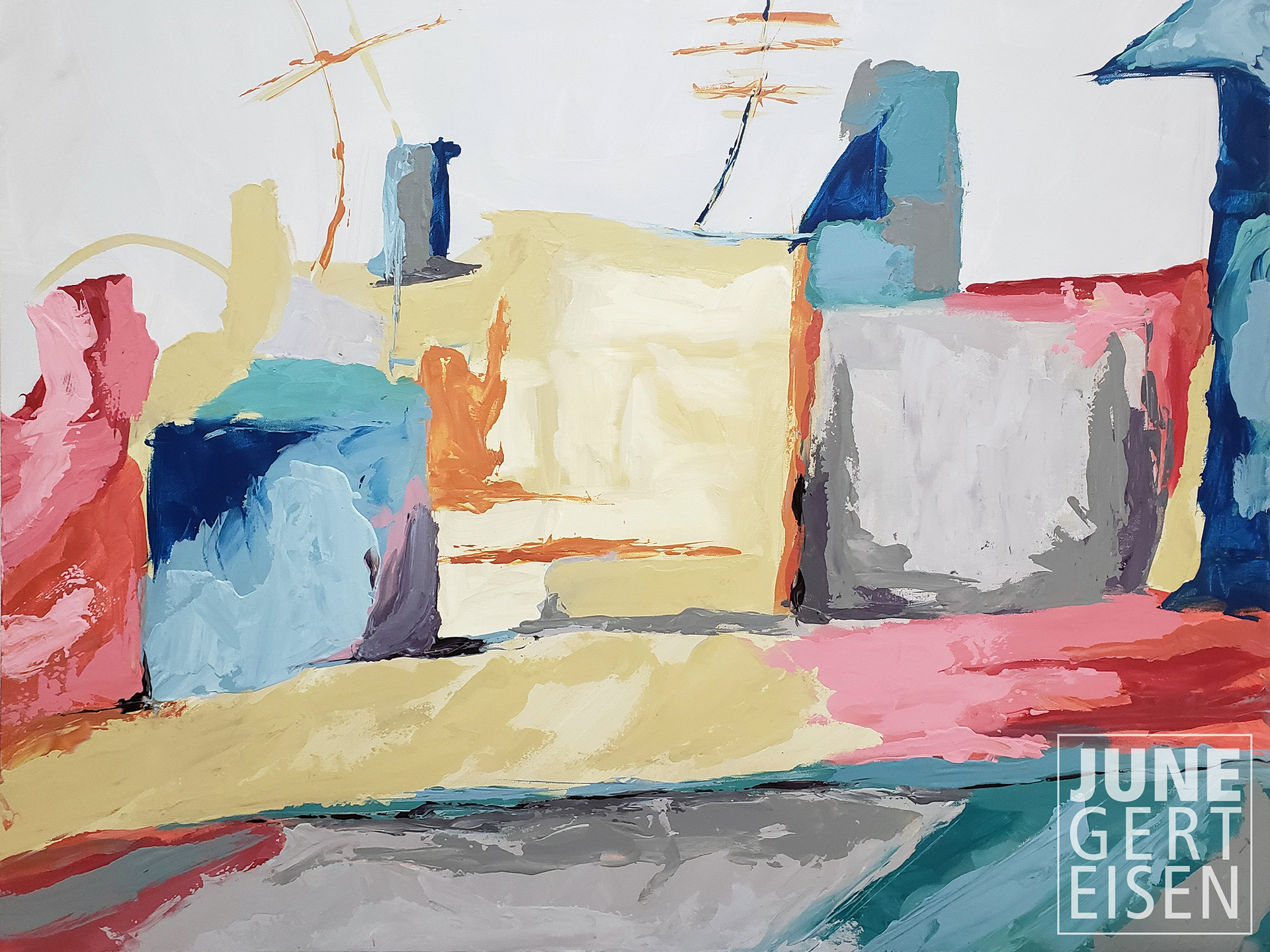 San Francisco, 2020. Acrylic on canvas, 48 x 60 inches.