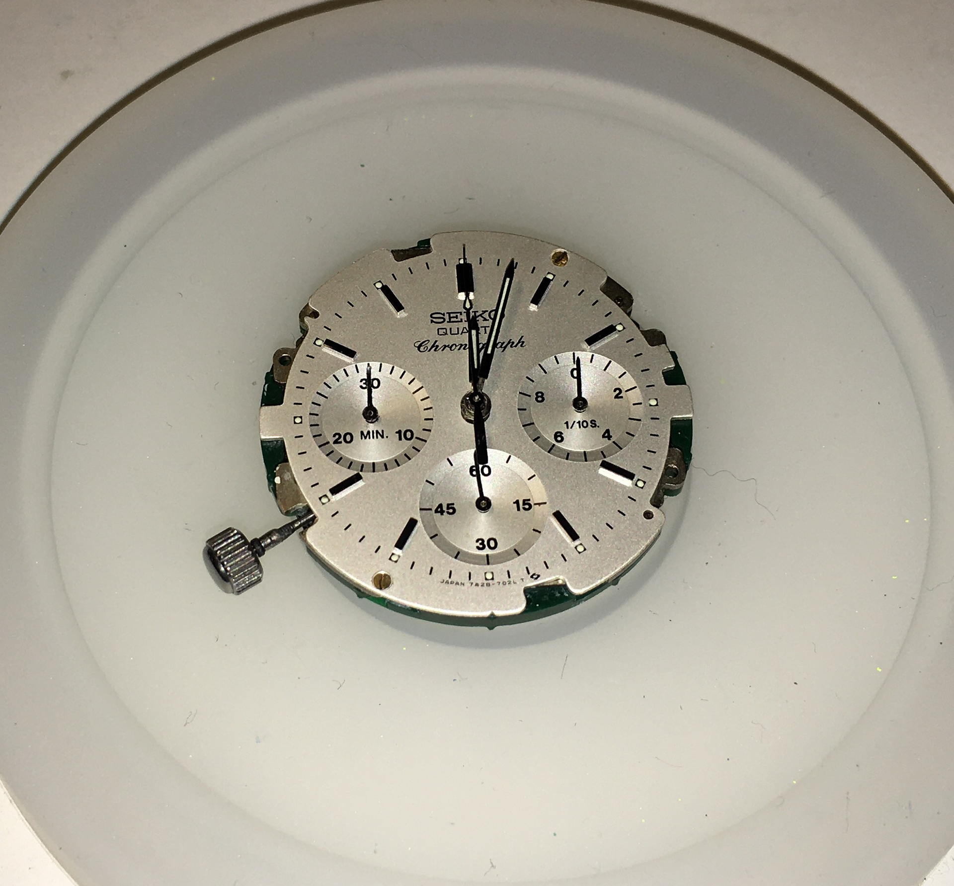 calum hall art - Seiko 7a28-7020 SPR007 chronograph dial restoration