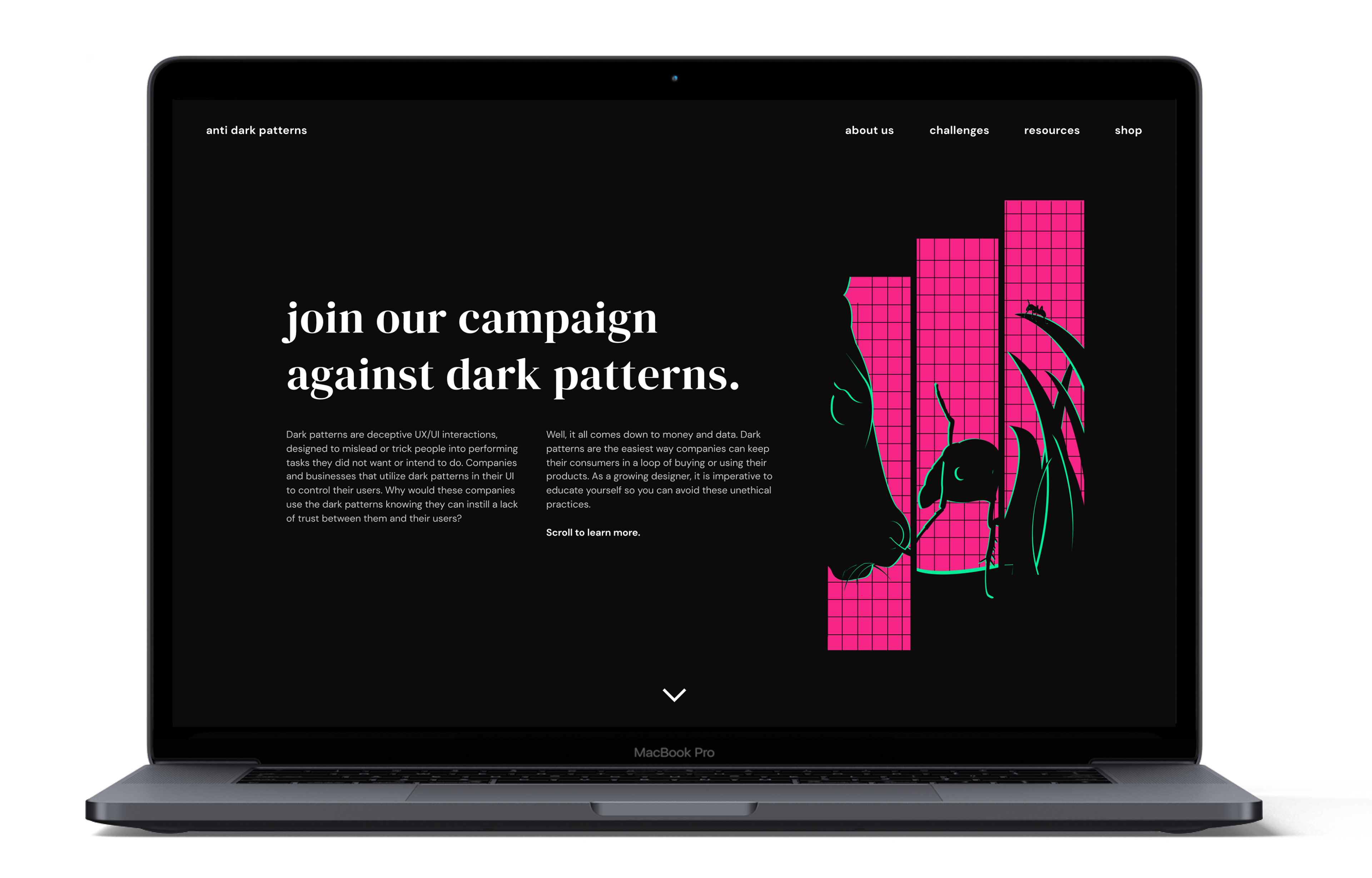 Our digital Landing page.