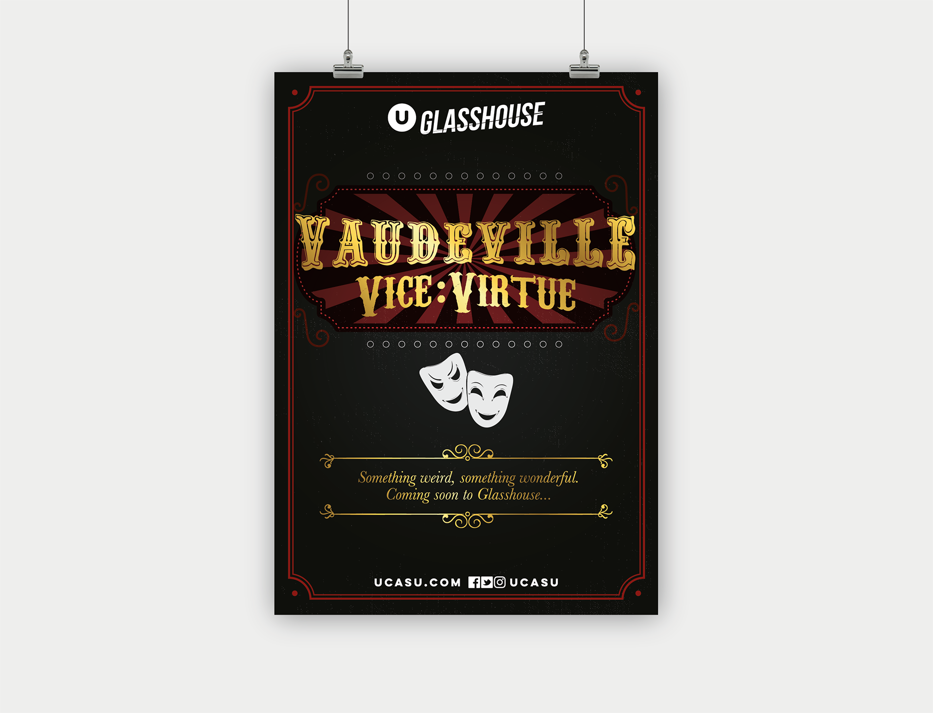Vaudeville Vice:Virtue poster design