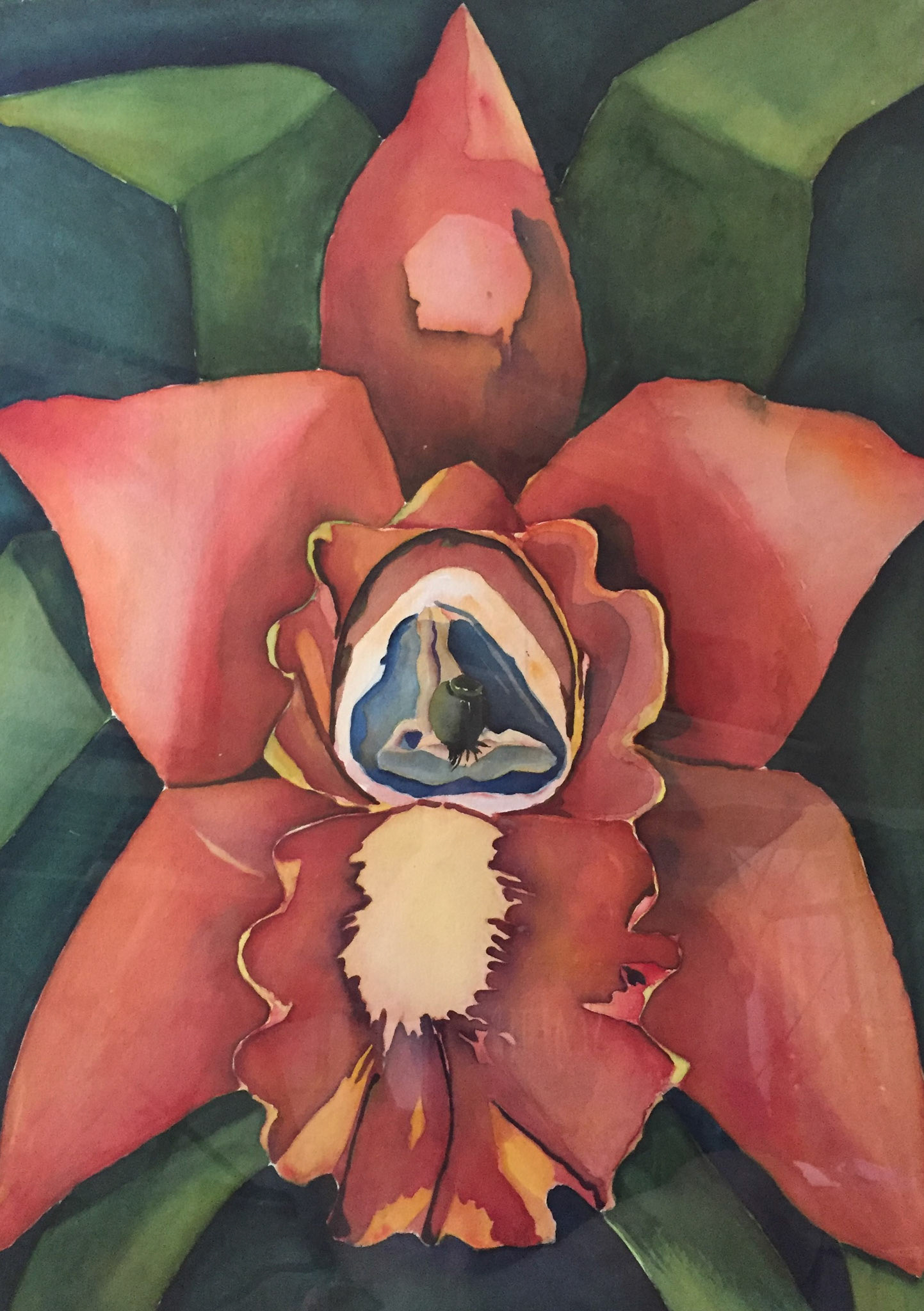 Orchid and a Woman 2 - Orquidea y Mujer 2