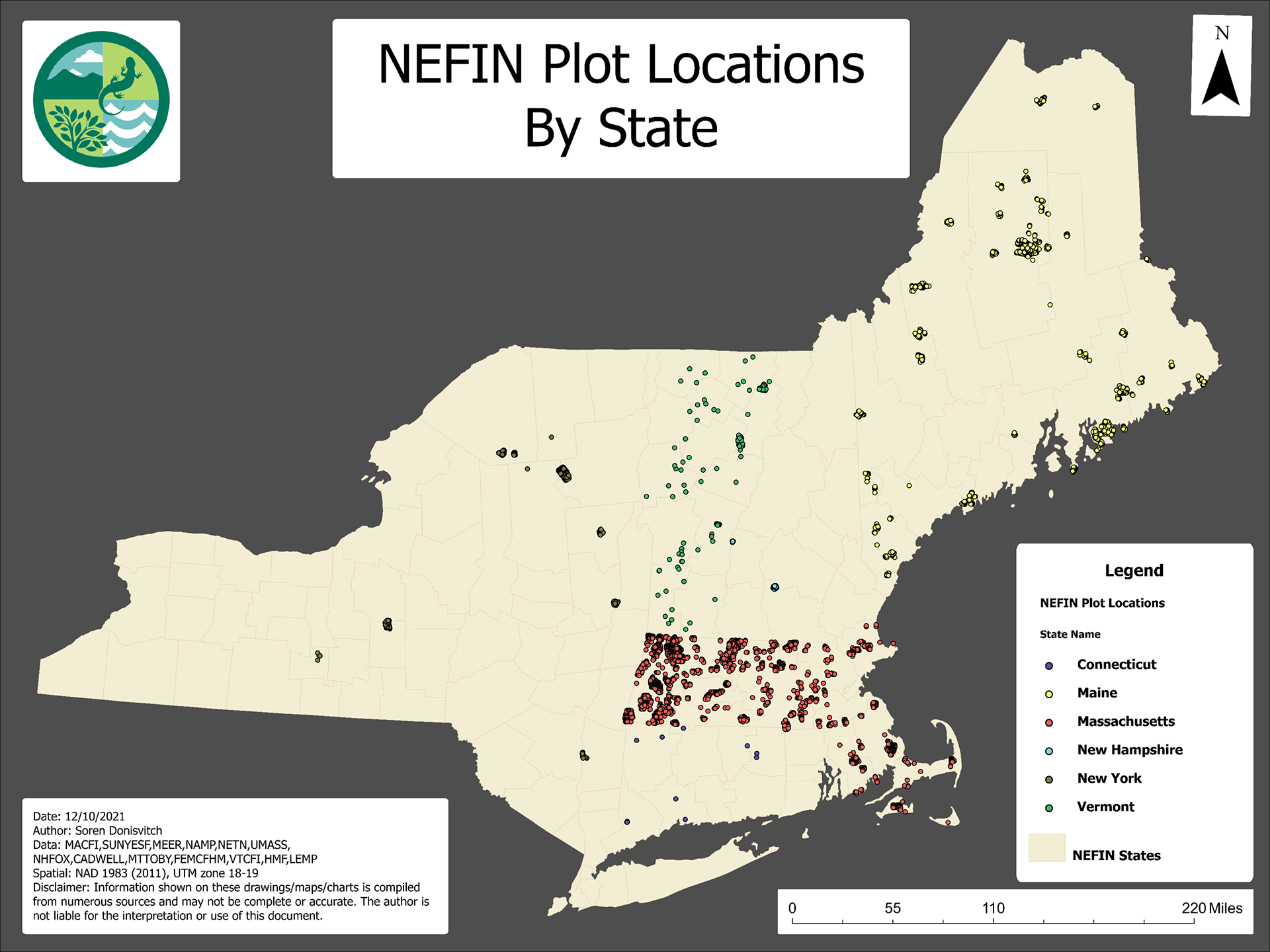 Map of standarzised dataset plots
