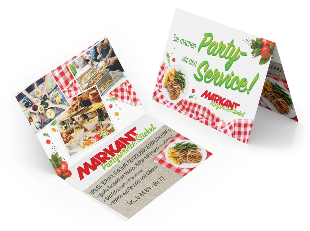 Klappkarte Partyservice