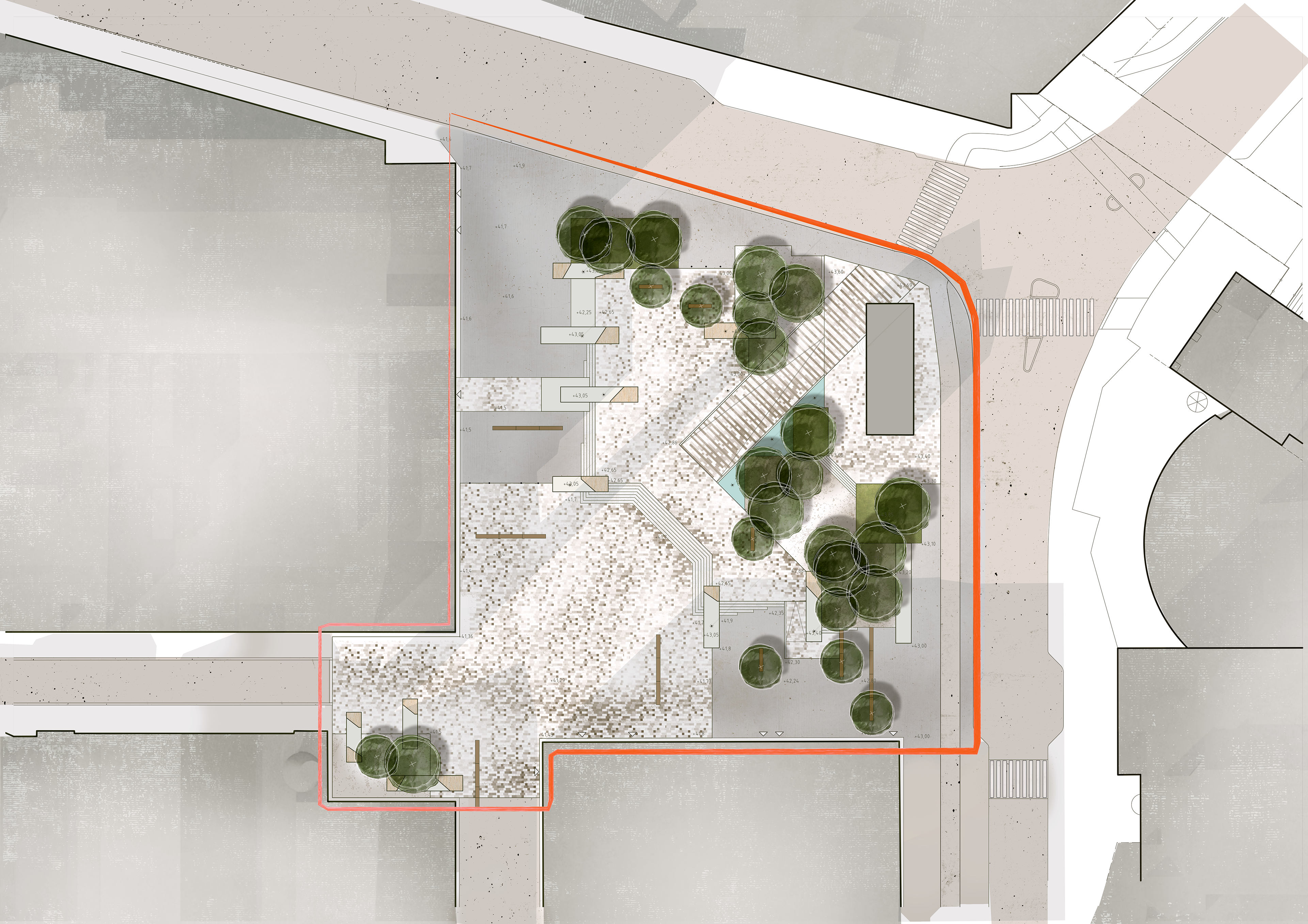Plan över torget