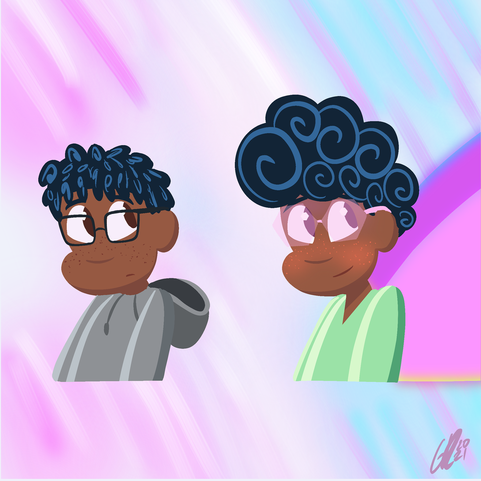 Left: Chris Caden, Right: Kid Chrysalis