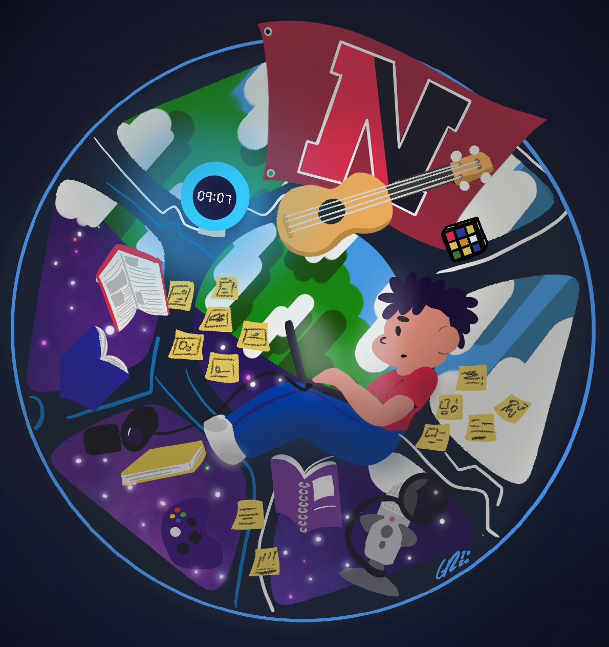 "See you in Space; entry to Northeastern University's Literary Arts Magazine "Spectrum."