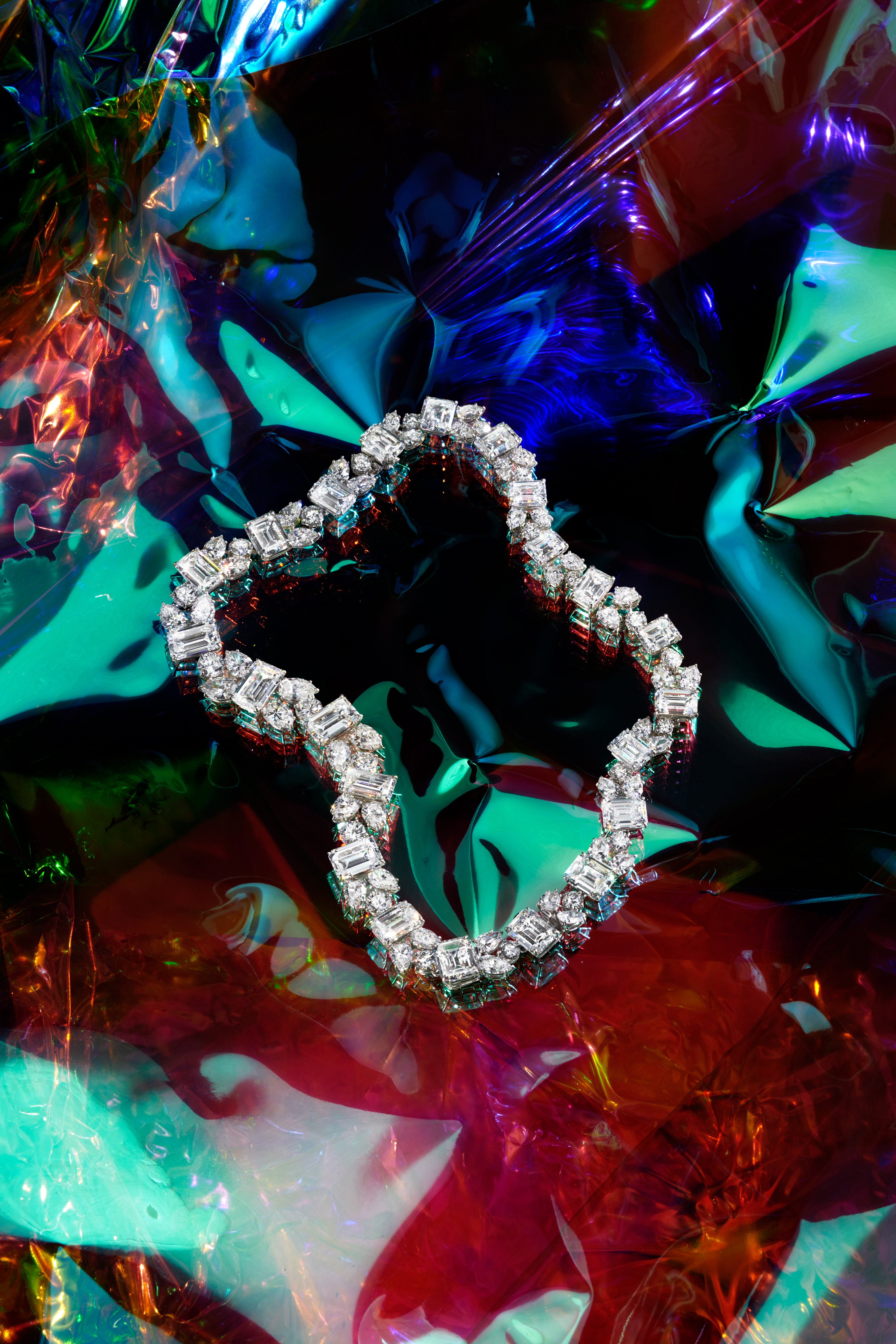 A Magnificent Diamond Necklace/Bracelet Combination by Harry Winston