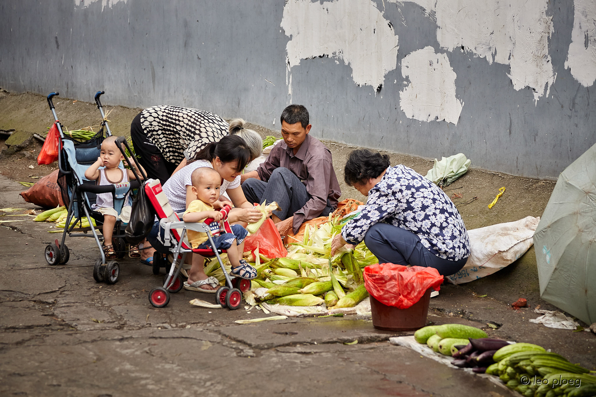 Local farmer market, Yangshuo