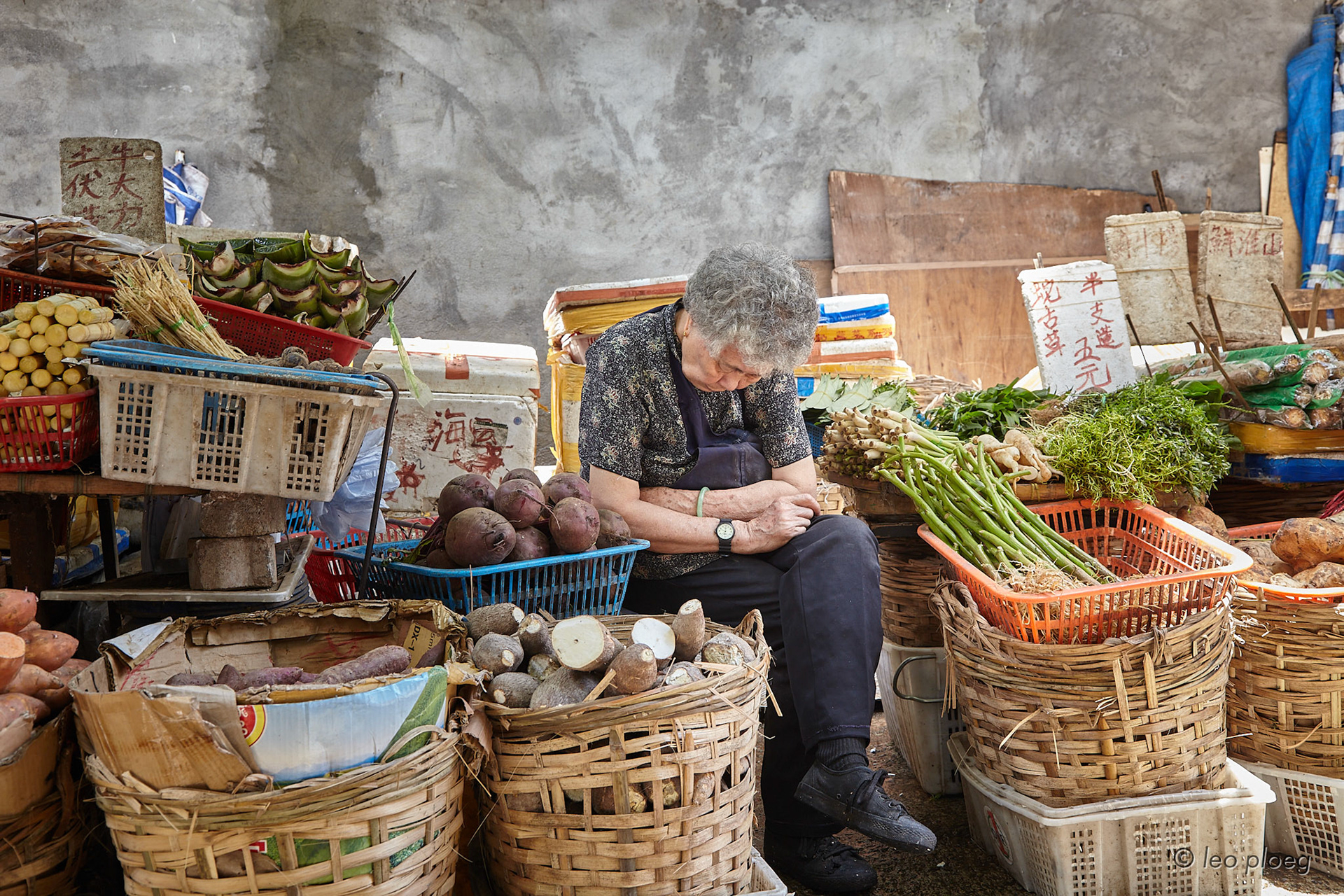 Yangshuo local farmer market