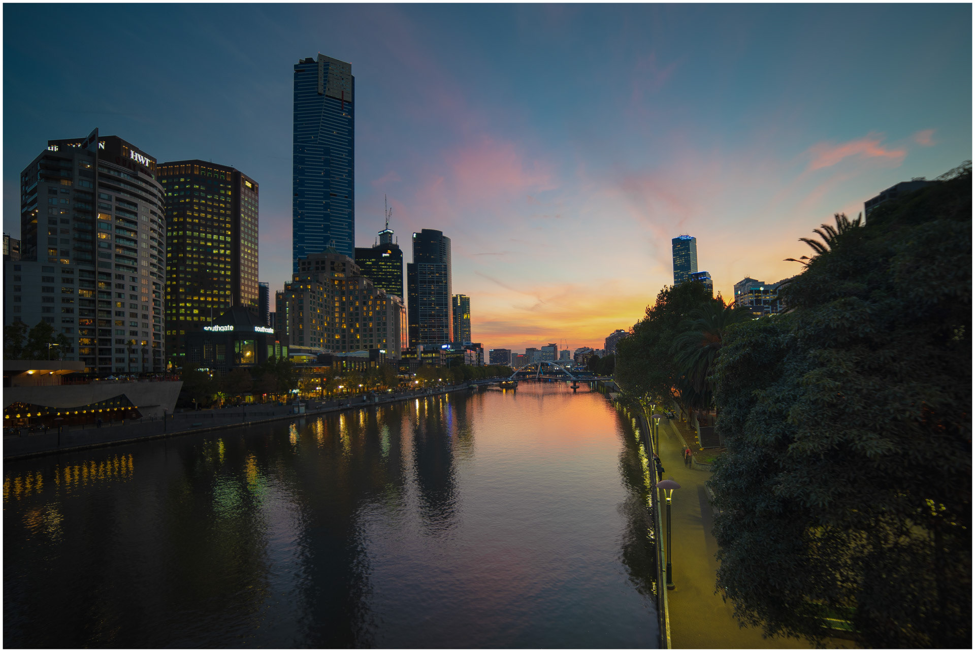 Sunset on the Yarra - Melbourne, Victoria