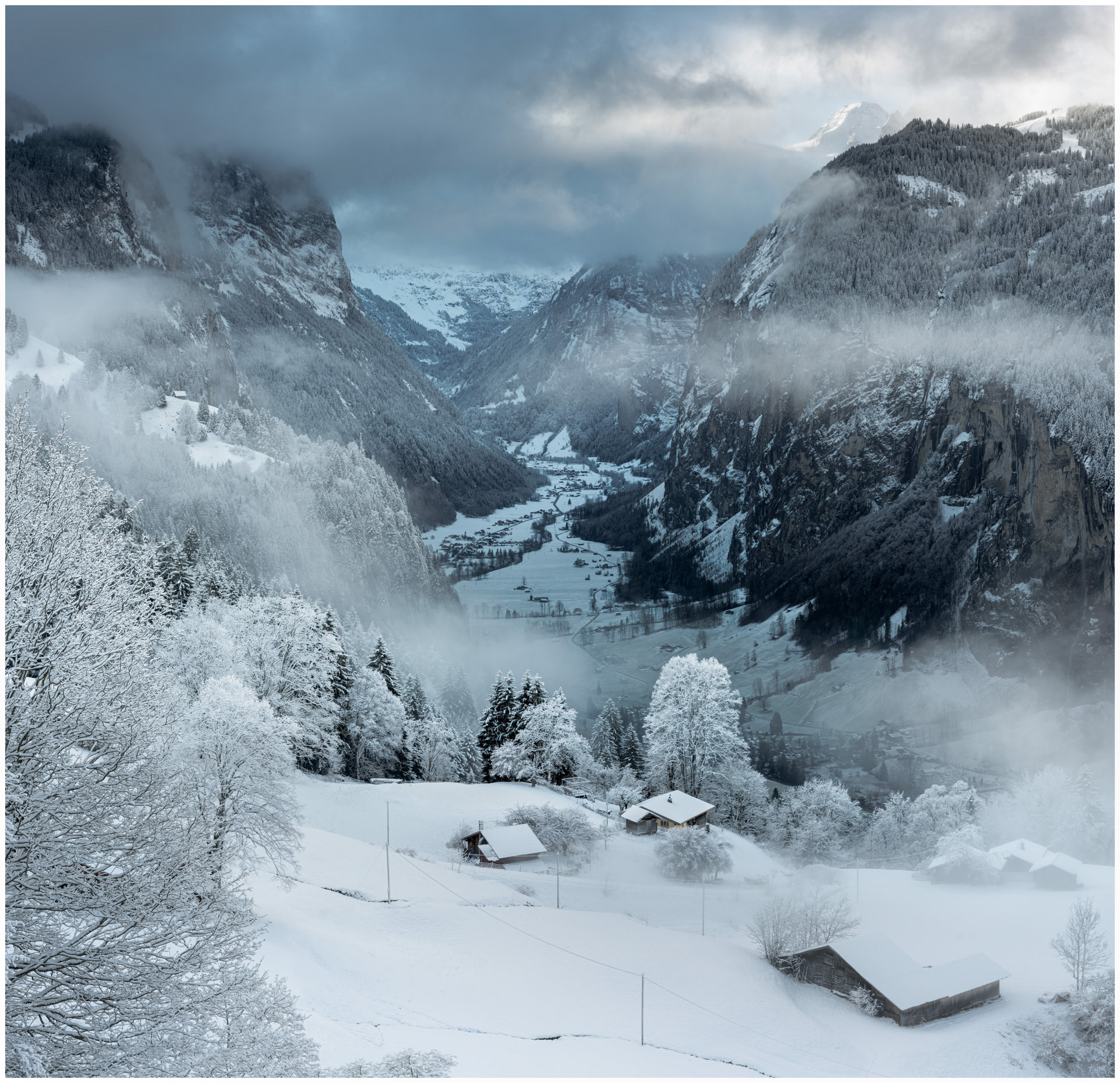 The Valley in Winter - Wengen, Berner Oberland