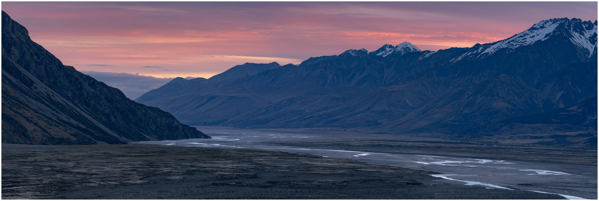 Shades of Dusk - Tasman Valley, Aoraki National Park
