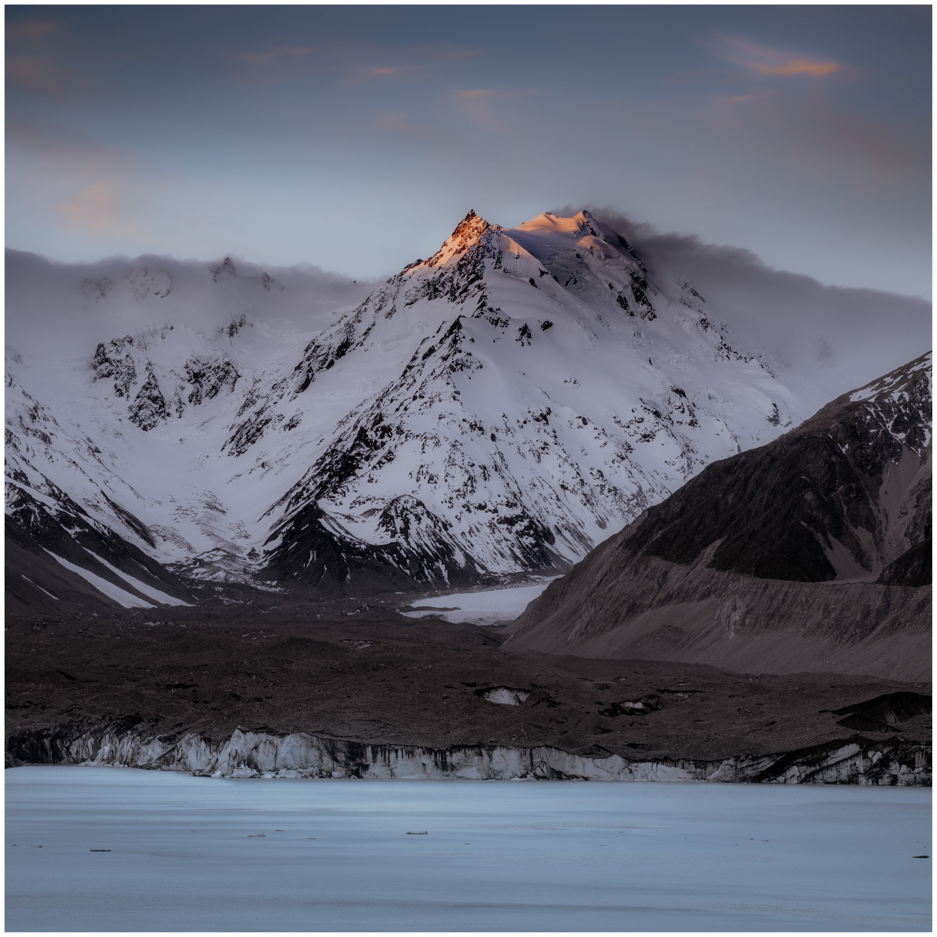Crowning Light - Tasman Glacier, Aoraki National Park