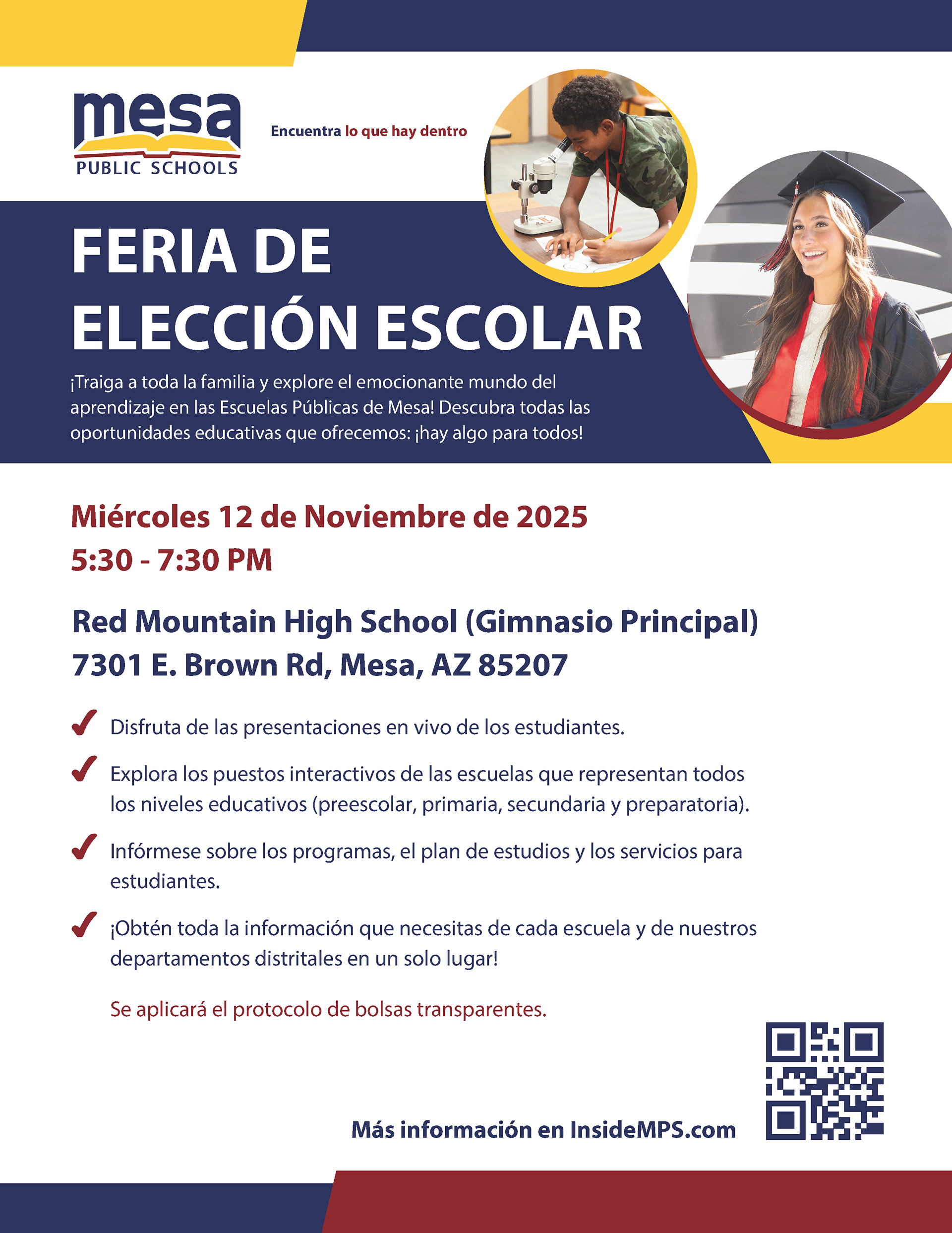 Main event flyer Spanish